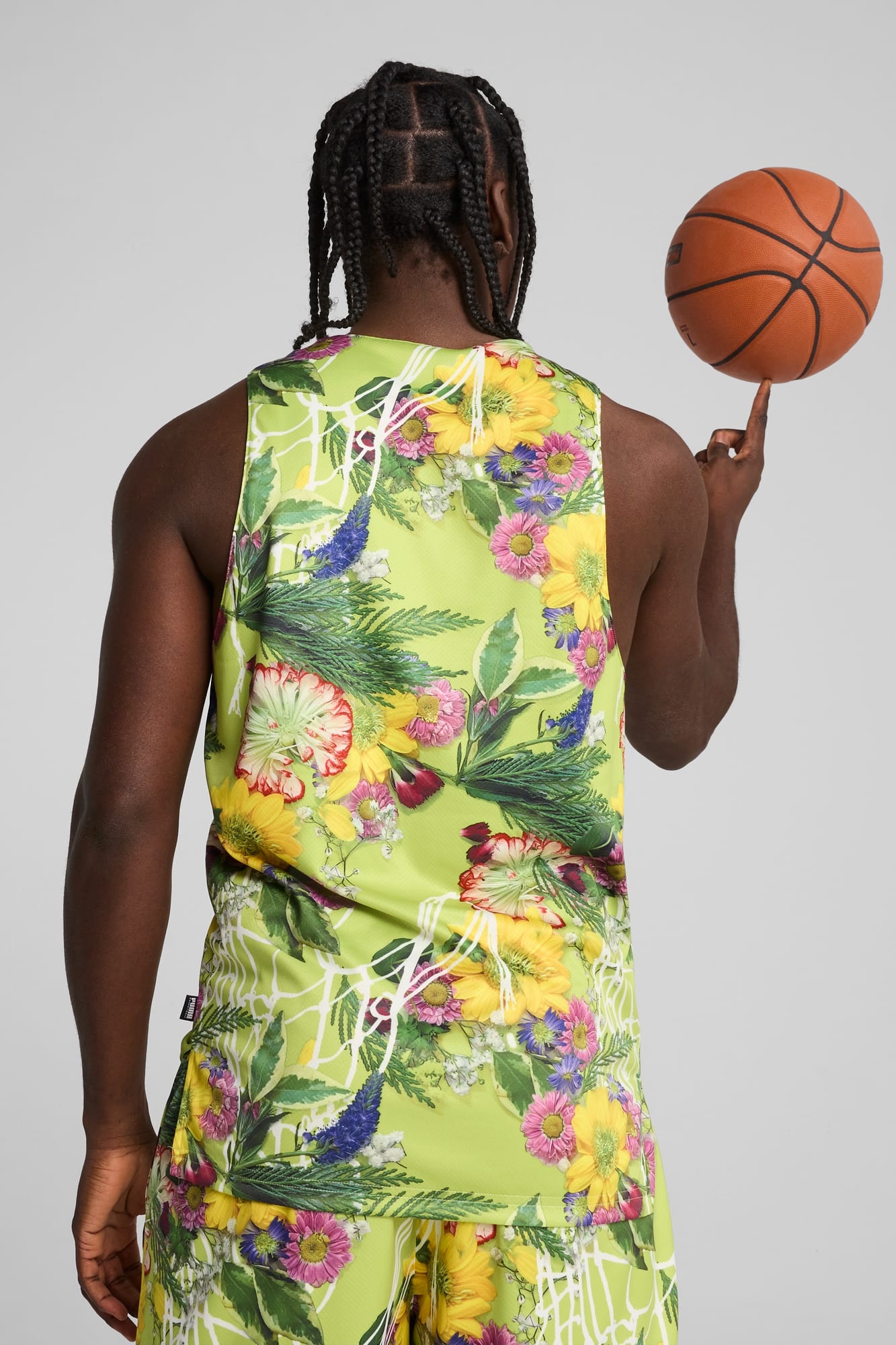 Dunked In Florals Men's Basketball Jersey - 6