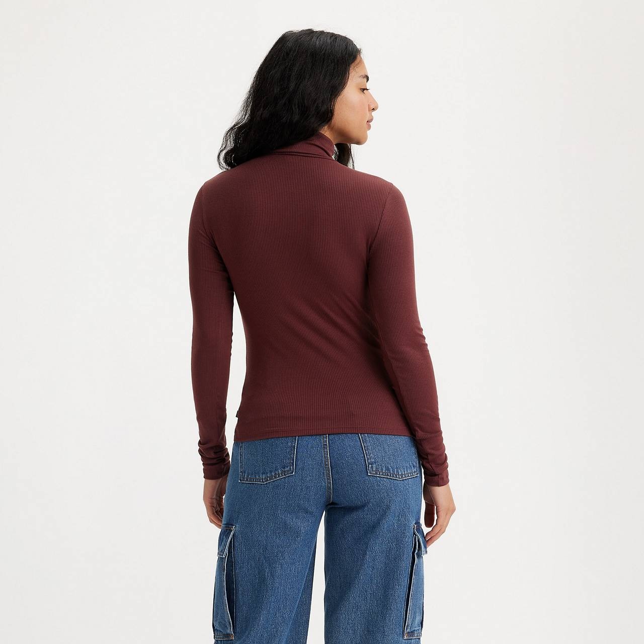 RUCHED TURTLENECK TOP - 4