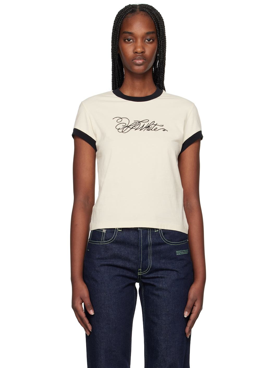 Script Fitted T-shirt - 1