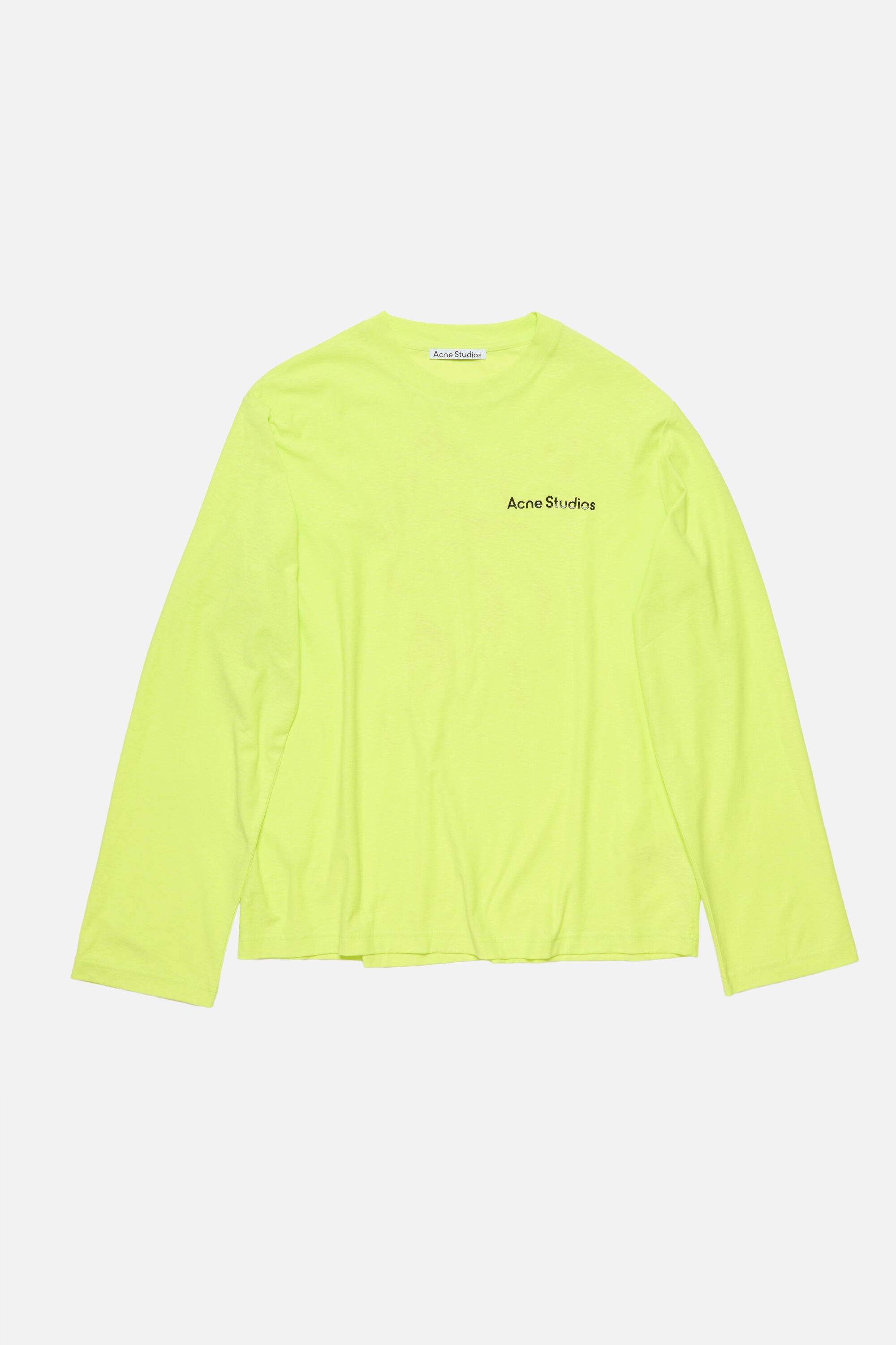 Long sleeve t-shirt - Relaxed fit - Acid green - 1