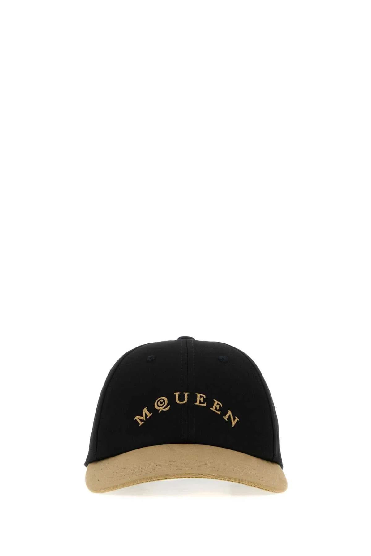 Alexander Mcqueen Men Two-Tone Cotton Baseball Cap - 1
