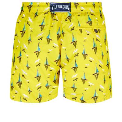 Vilebrequin Men Swim Trunks Embroidered Bateaux sur l'eau - Limited Edition outlook