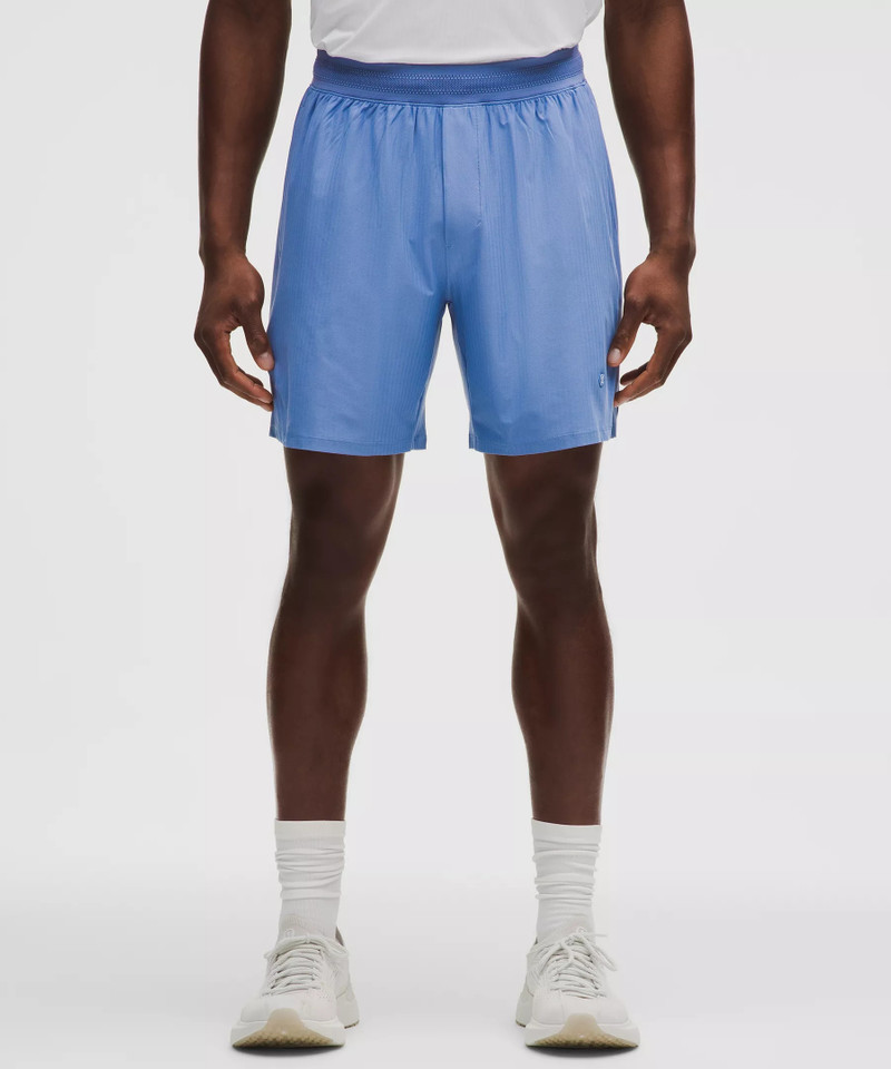 lululemon Striped Mesh Tennis Short 7" outlook