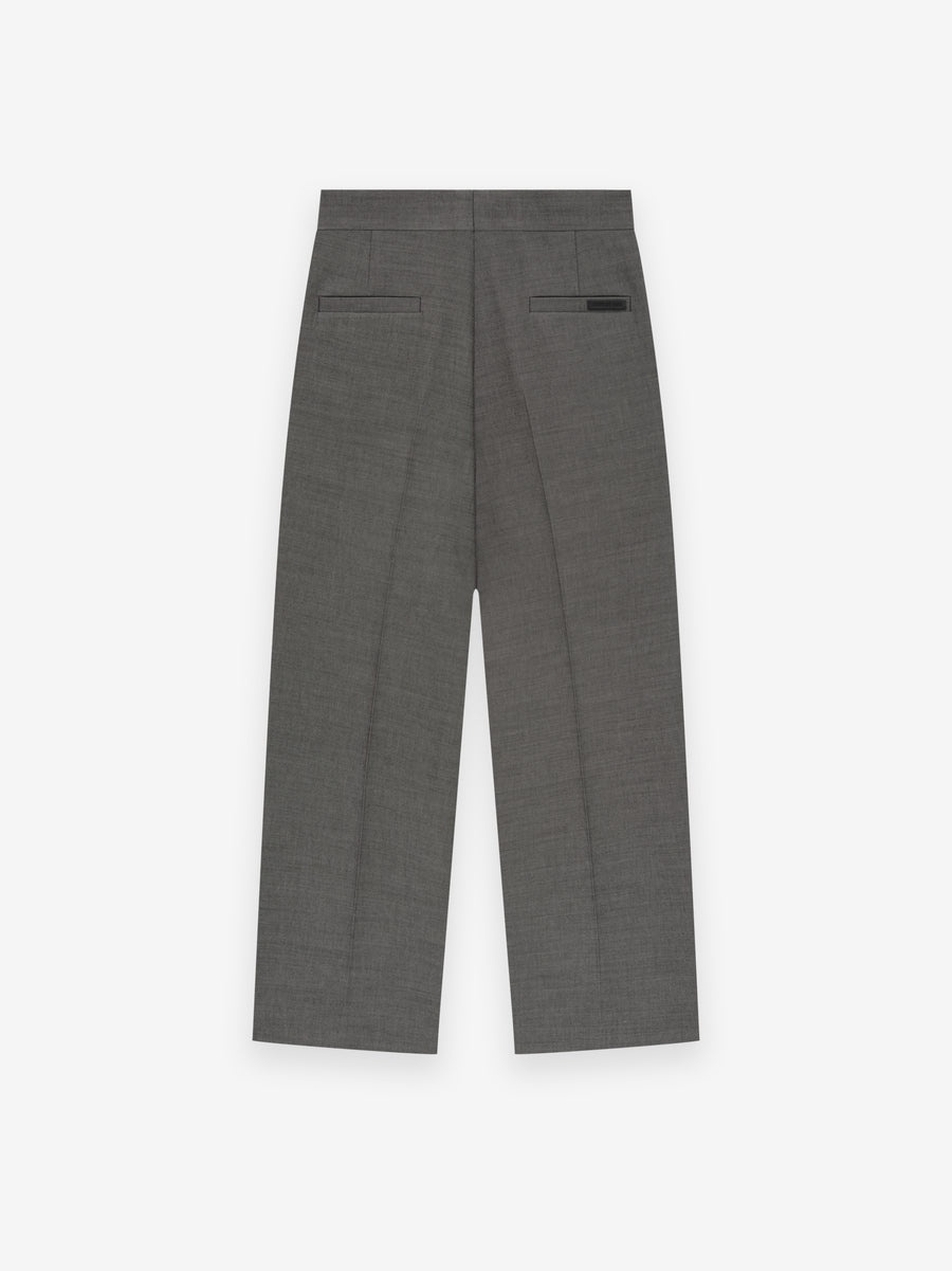 Double Cotton Wool Wide Leg Trousers - 2