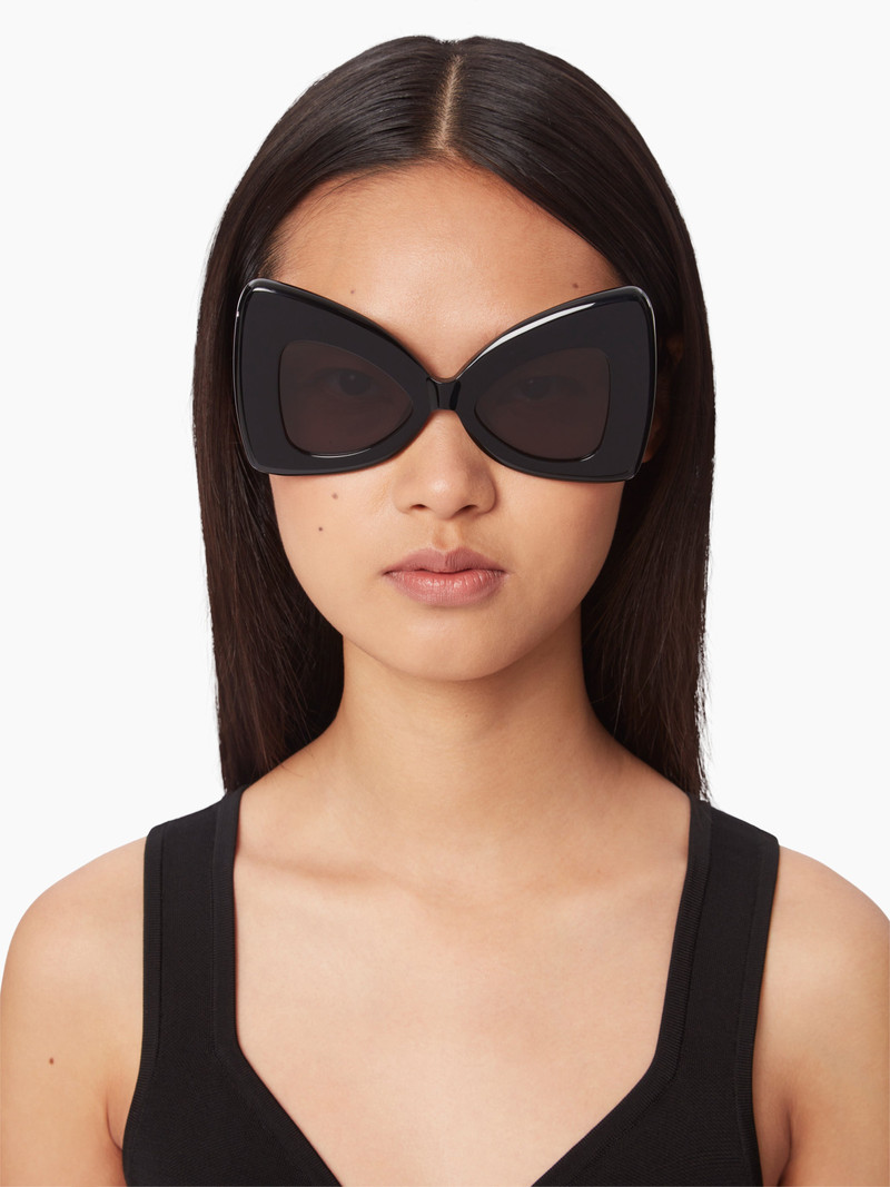 NINA RICCI Precious butterfly shiny black Sunglasses outlook