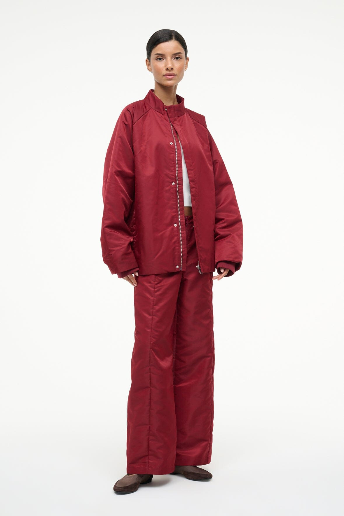 STAUD CAL JACKET DEEP RED - 1