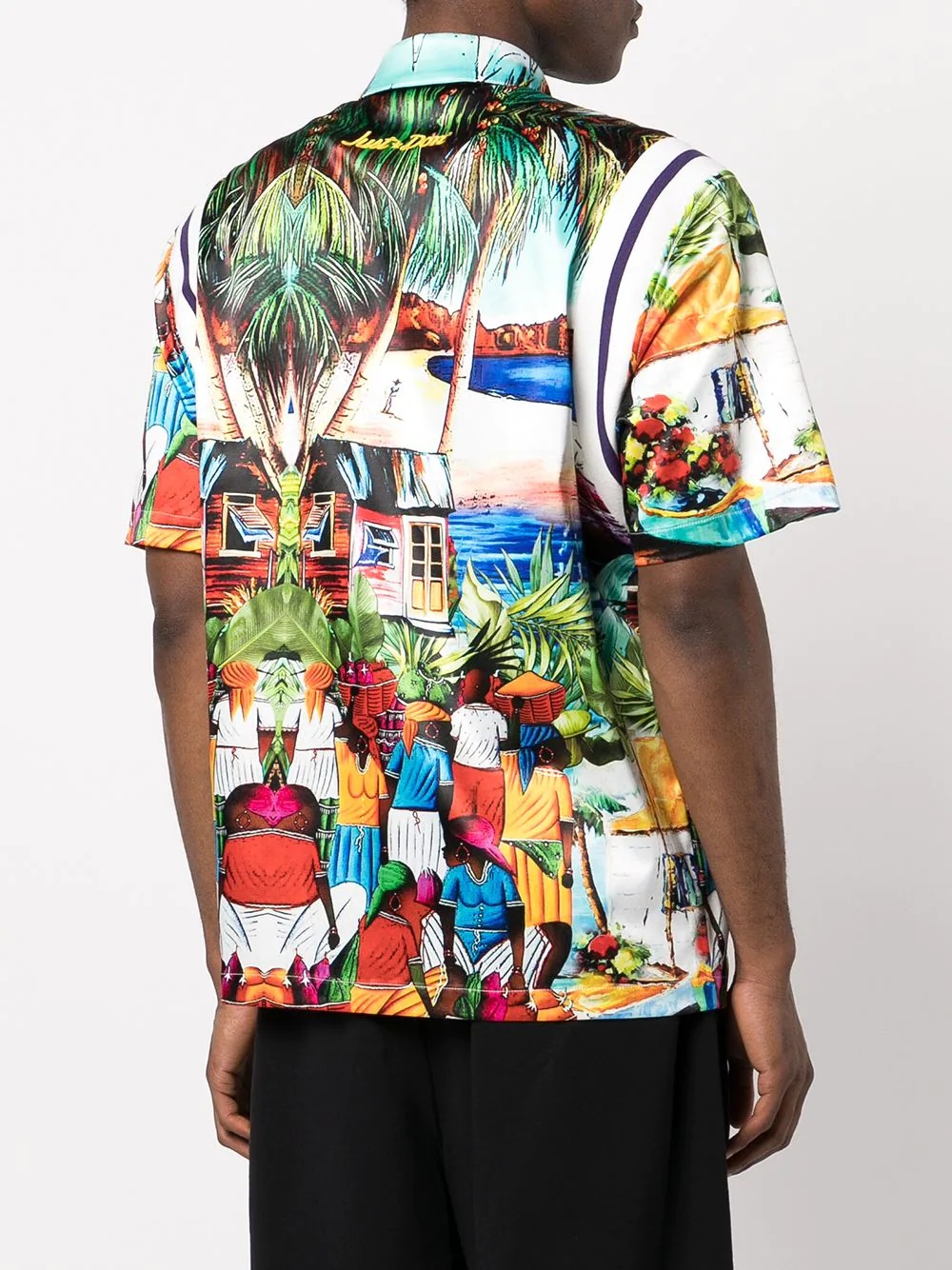 all-over graphic print shirt - 4