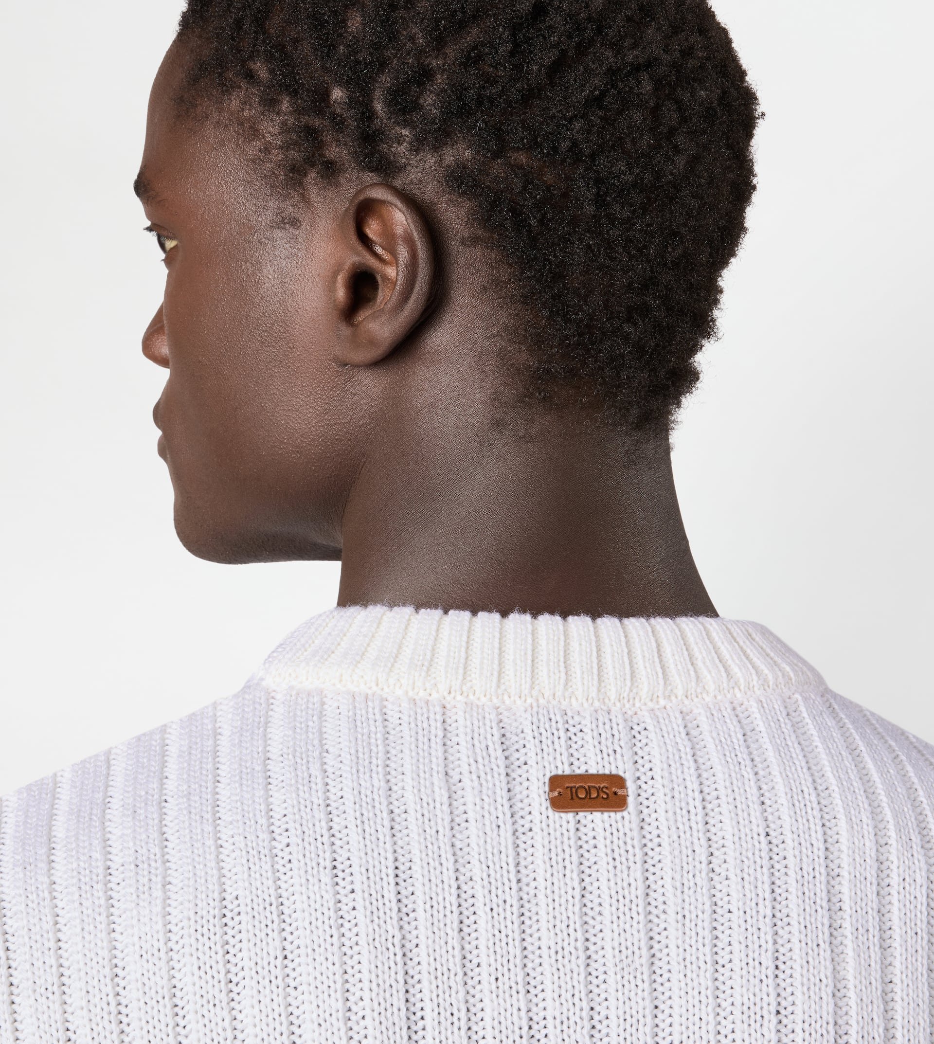 ROUND-NECK PULLOVER IN MERINO WOOL - GREY - 6