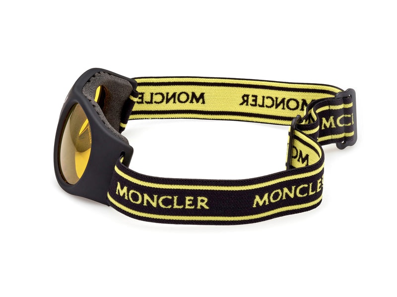MONCLER Mask Sunglasses Yellow Black - 2