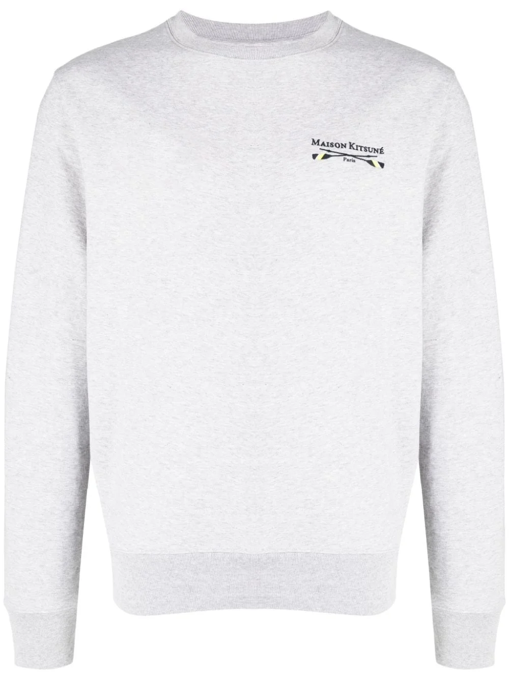 logo-embroidered cotton sweatshirt - 1