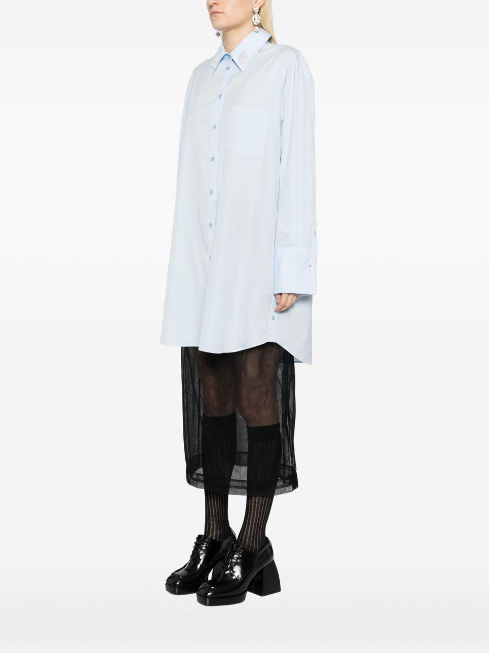 pearl-detailed shirt - 3