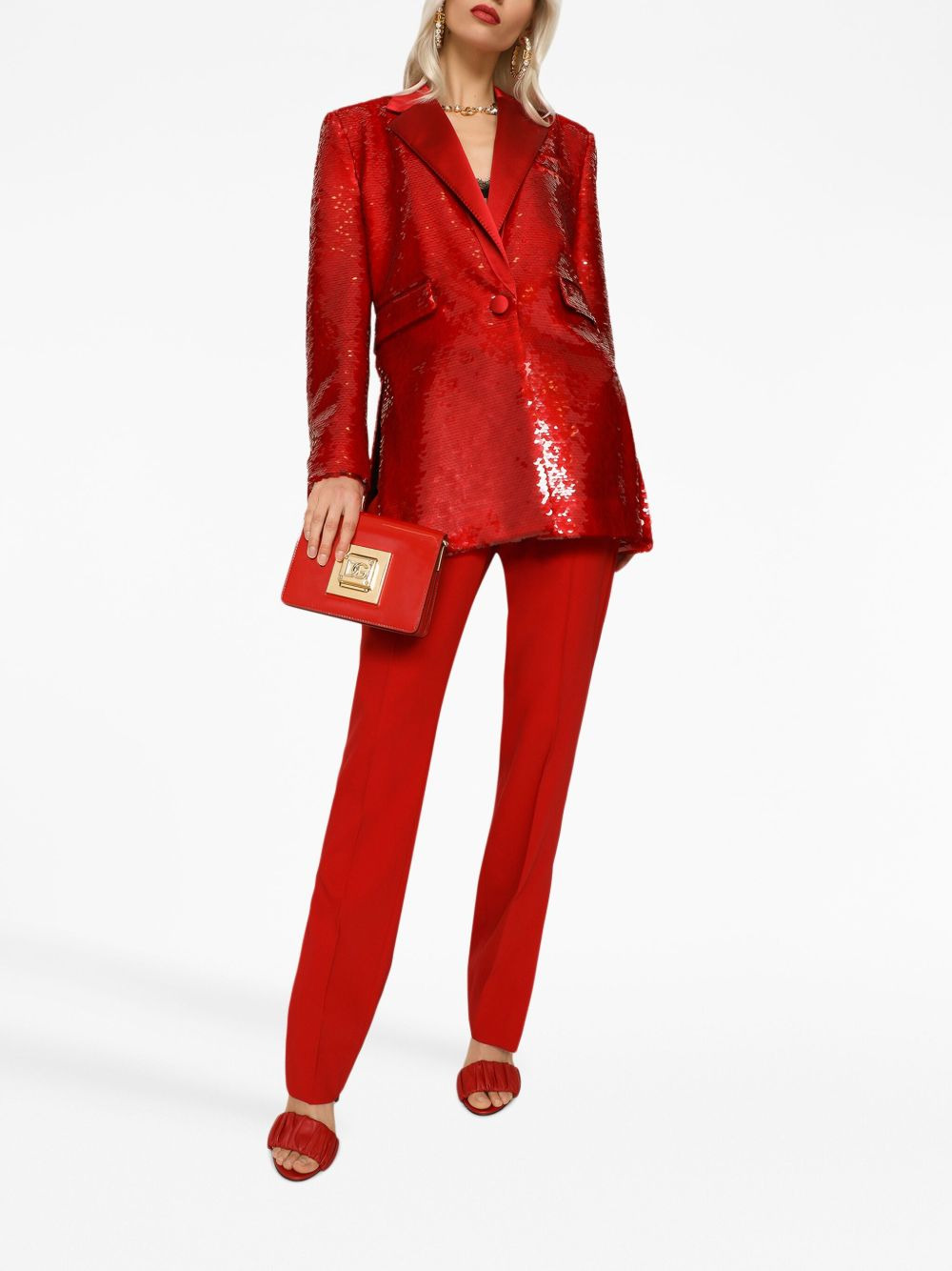 high-rise straight trousers - 2