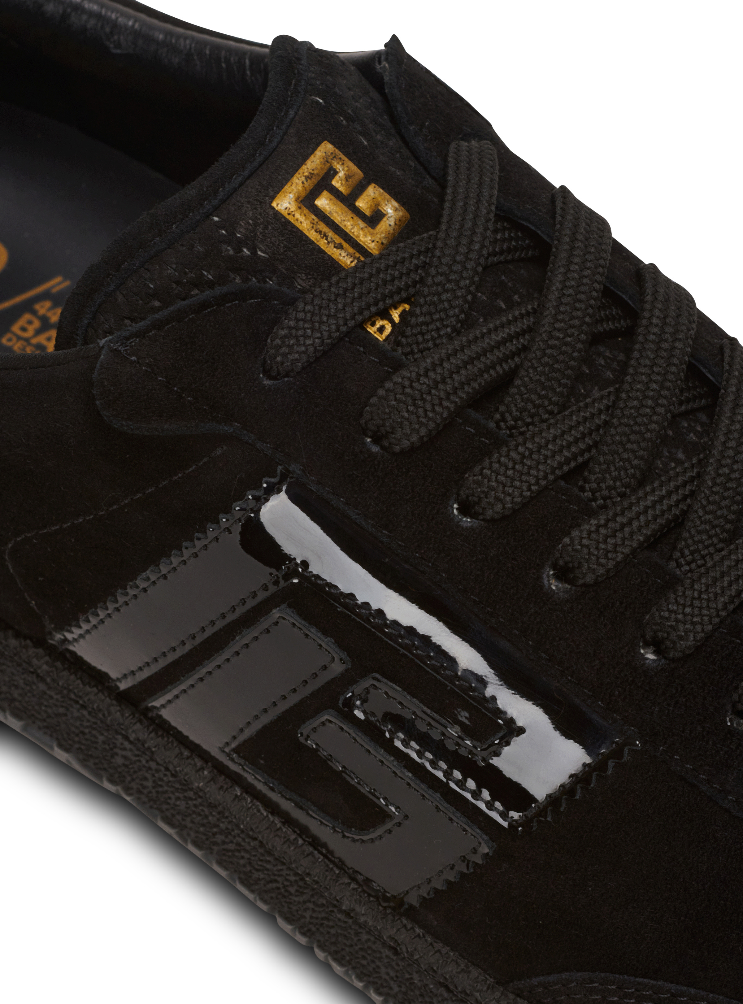 Balmain Swan suede and patent leather sneakers - 7