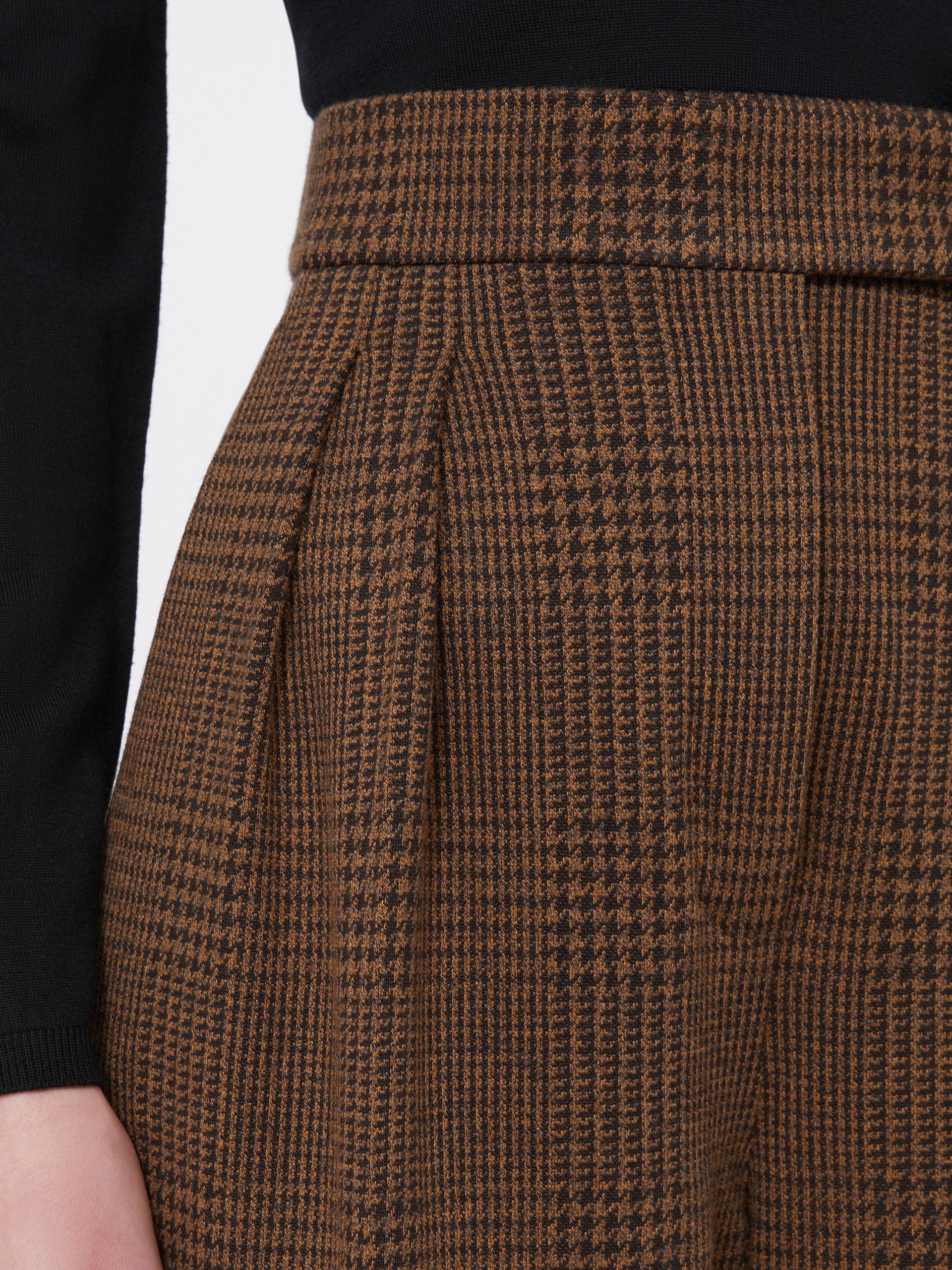 PONZA Patterned cotton and wool jersey trousers - 5