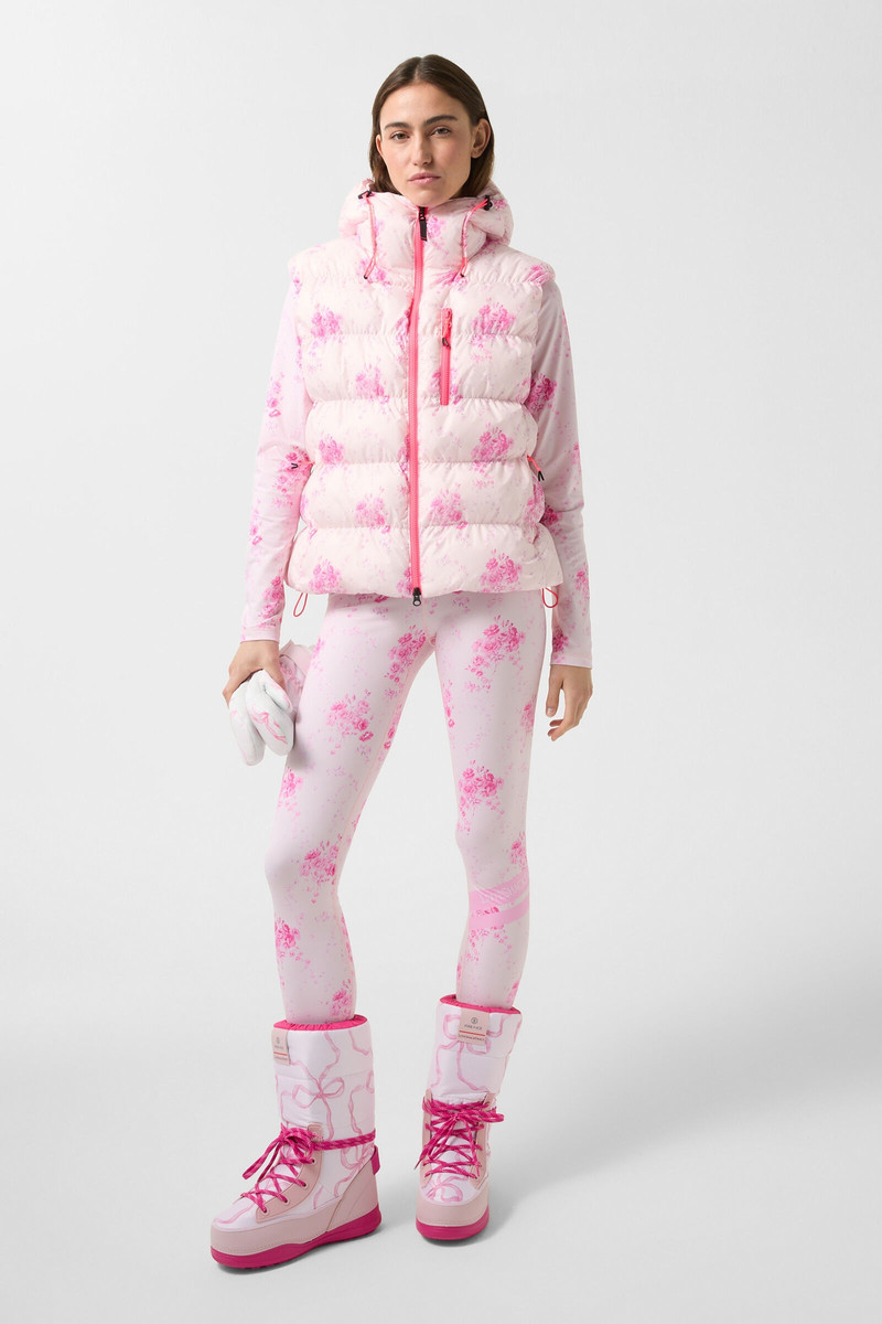 Naima Quilted waistcoat in Pink 3