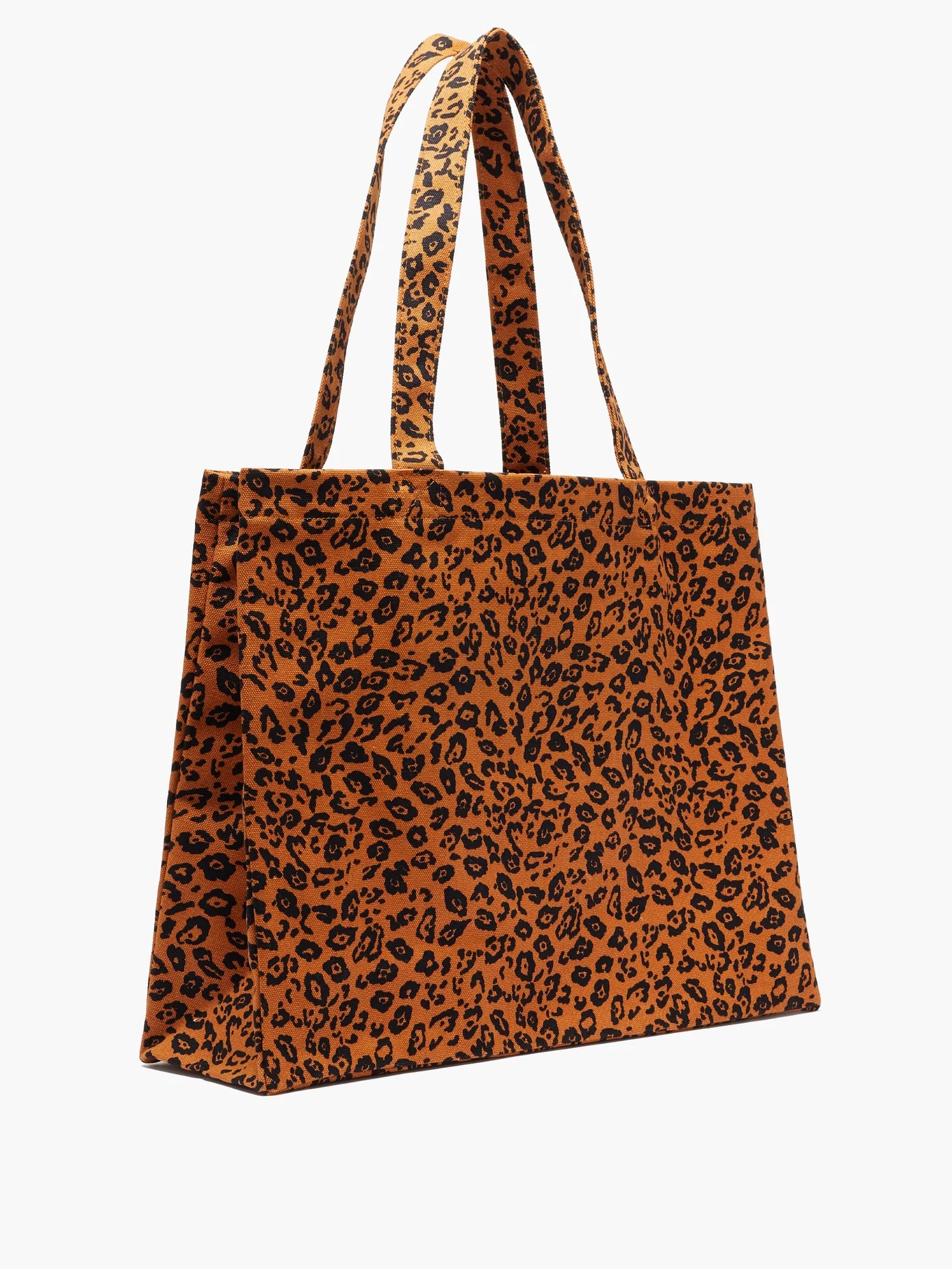 Diane logo and leopard-print canvas tote bag - 4