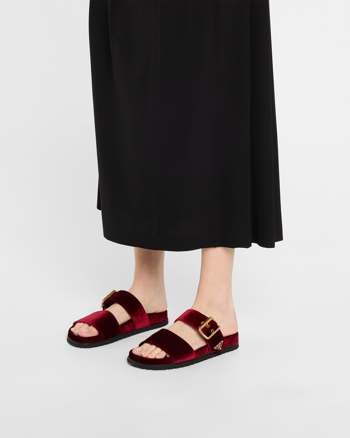 Velvet Dual-Band Flat Sandals - 2