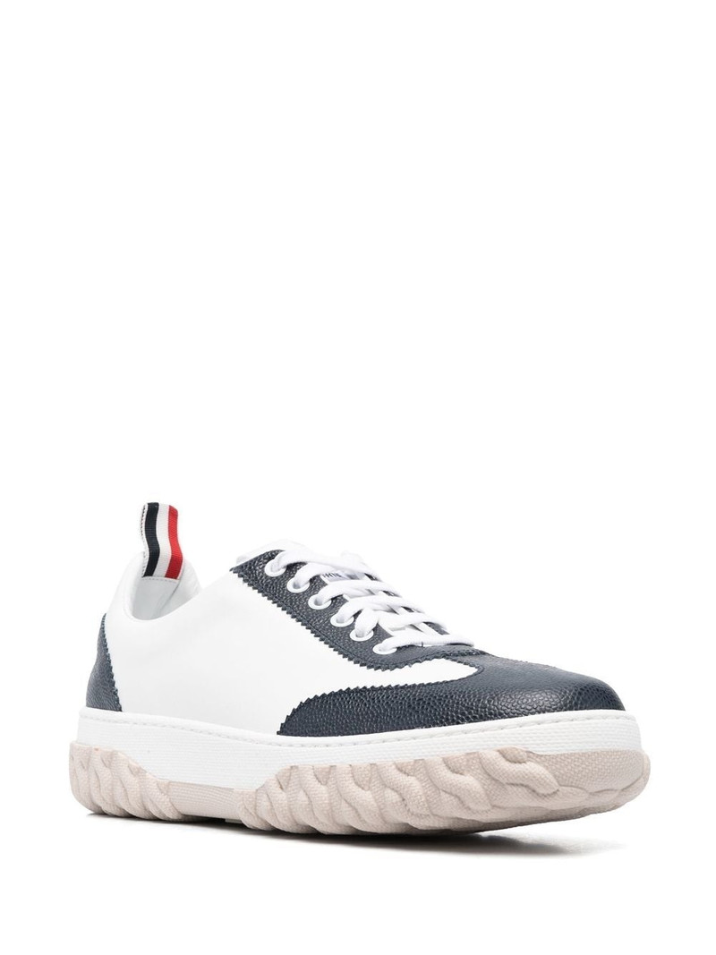 Thom Browne low top leather sneakers outlook