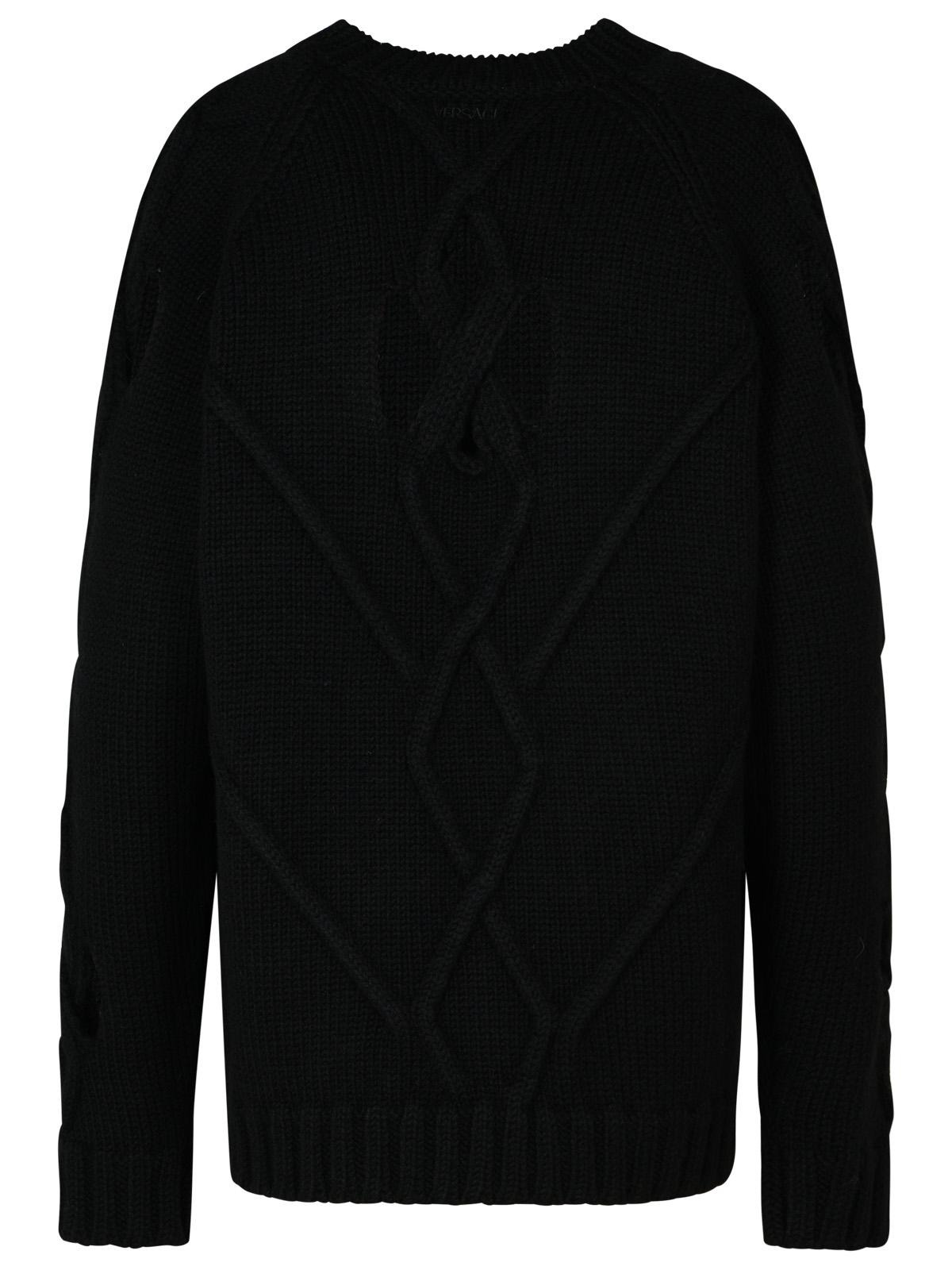 Versace Black Wool Blend Sweater Men - 3