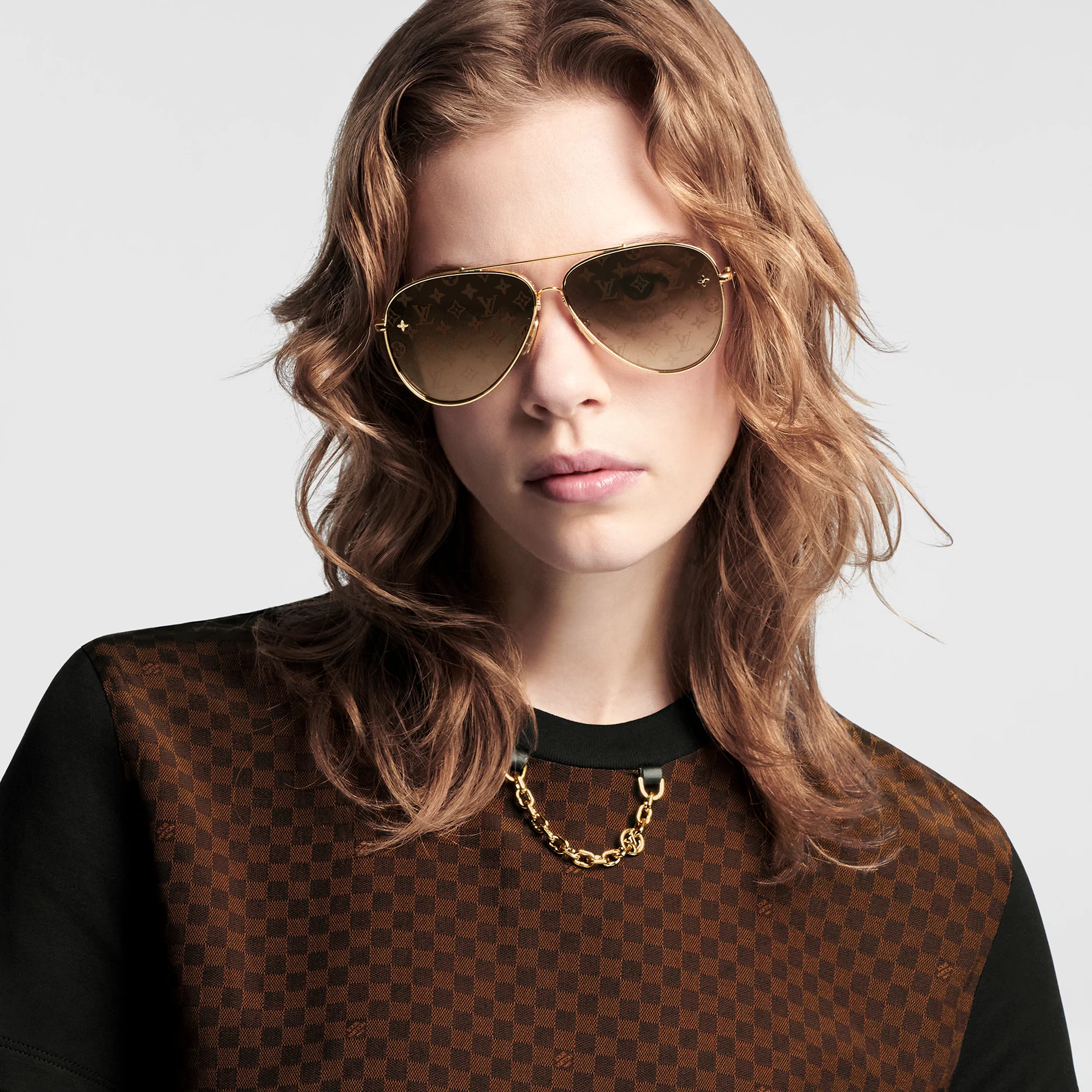 Micro Damier Insert T-Shirt - 2