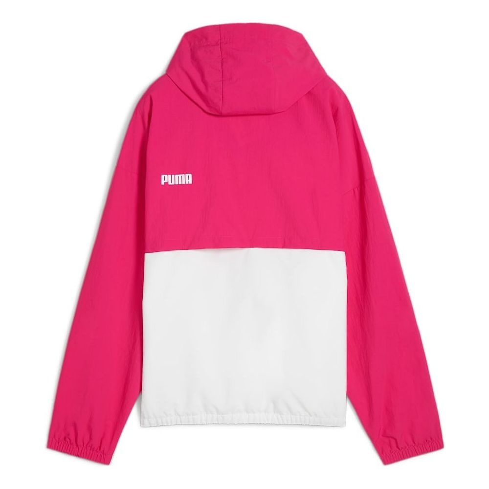 (WMNS) PUMA Oversized Hooded Windbreaker Jacket 'Pink' 675372-48 - 2