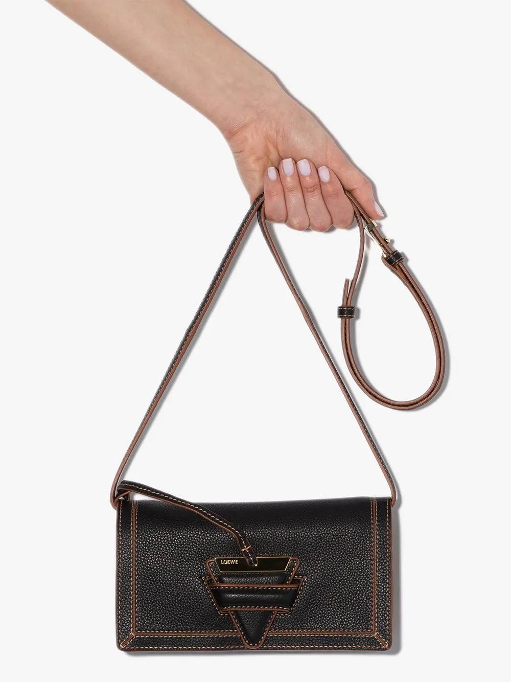 Barcelona leather shoulder bag - 6