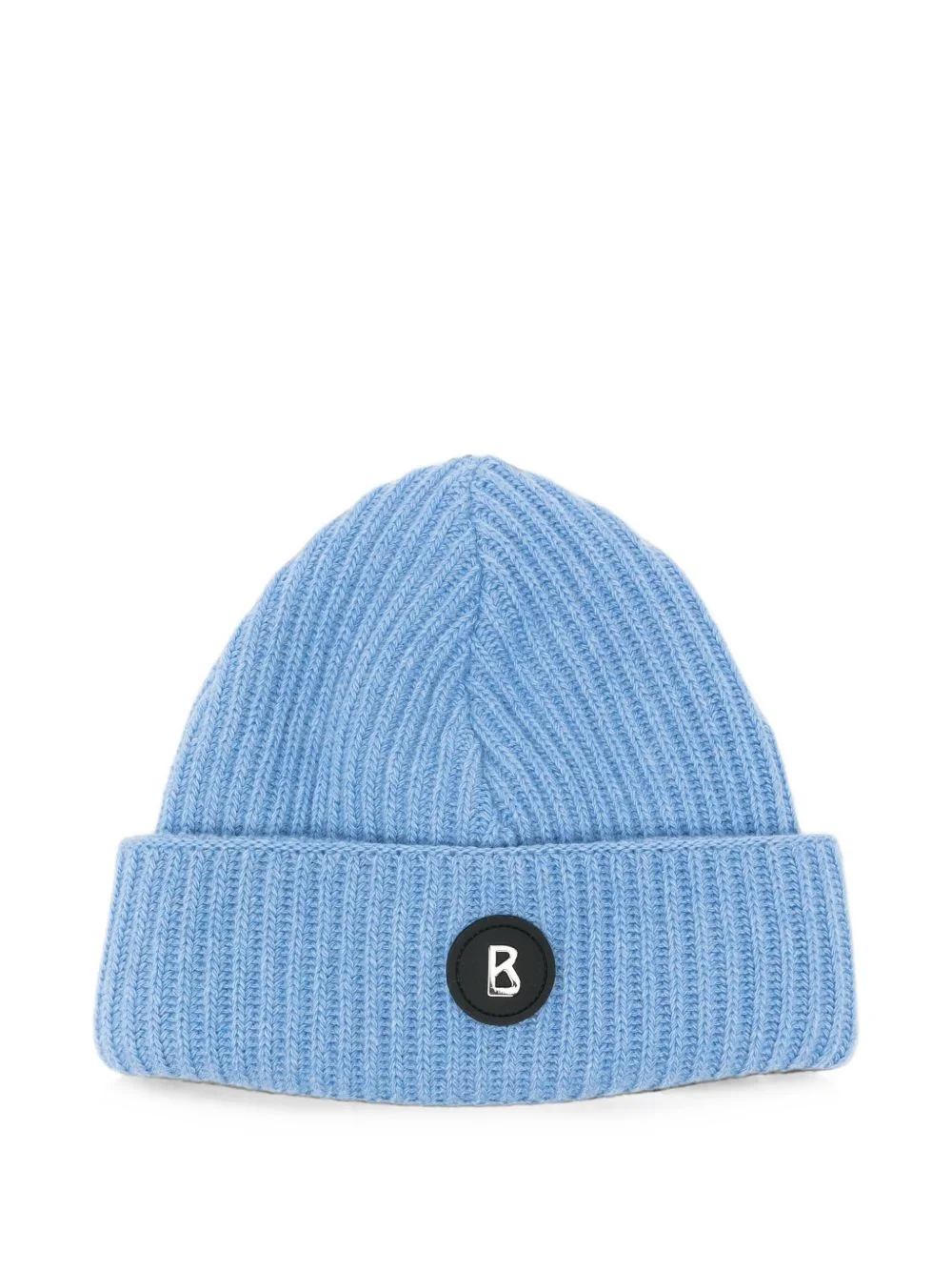 Gustav logo-plaque ribbed-knit beanie hat - 1