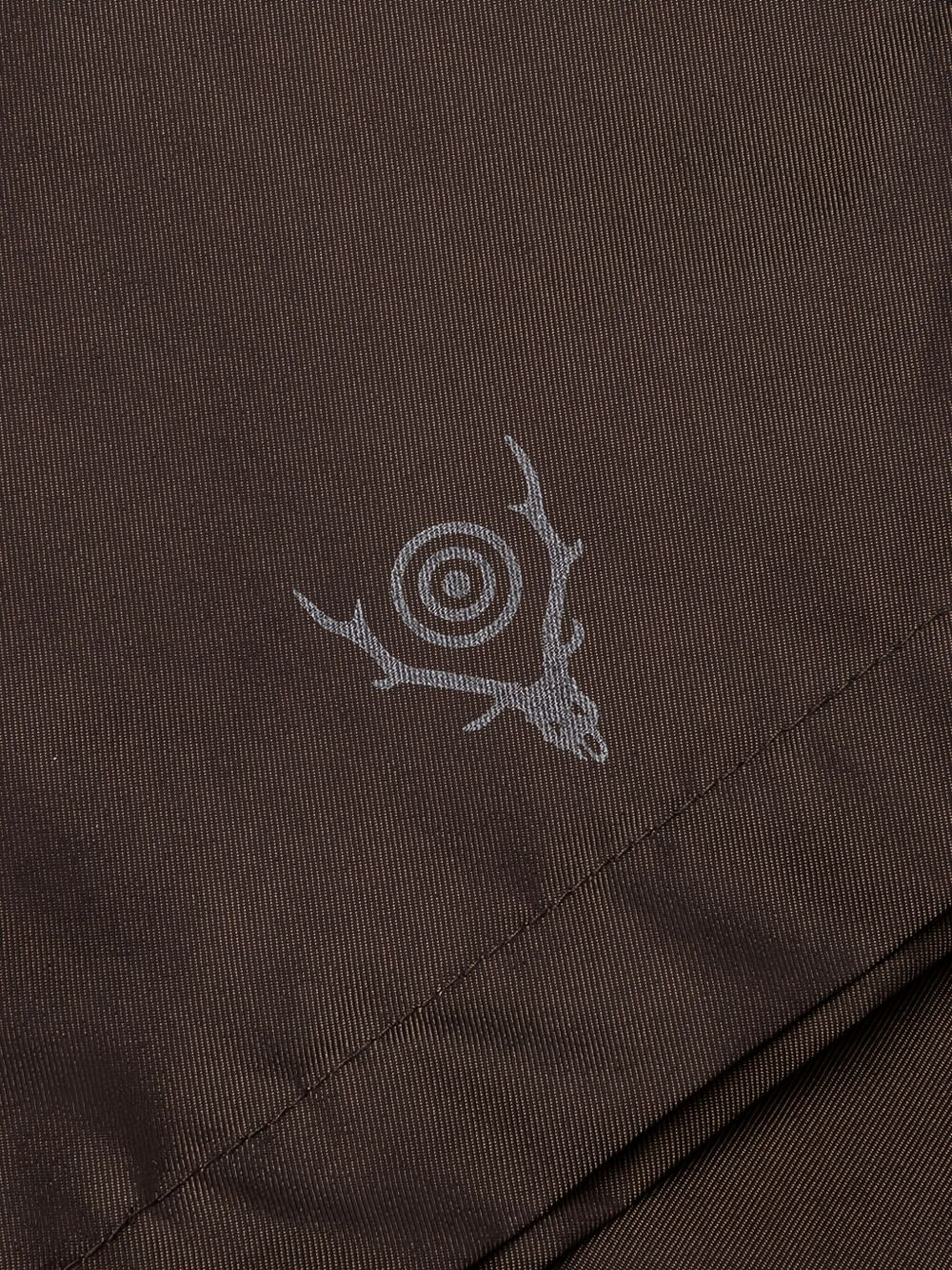 belted logo-detail shorts - 5