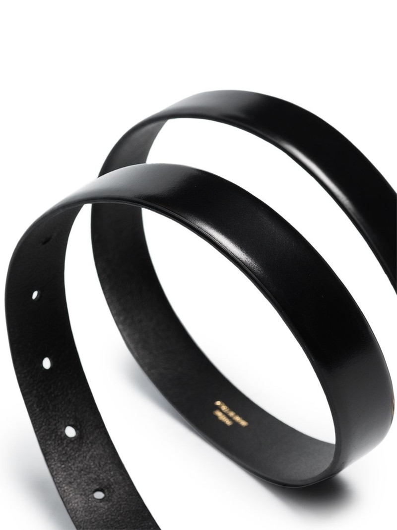 buckle-fastening leather belt 3