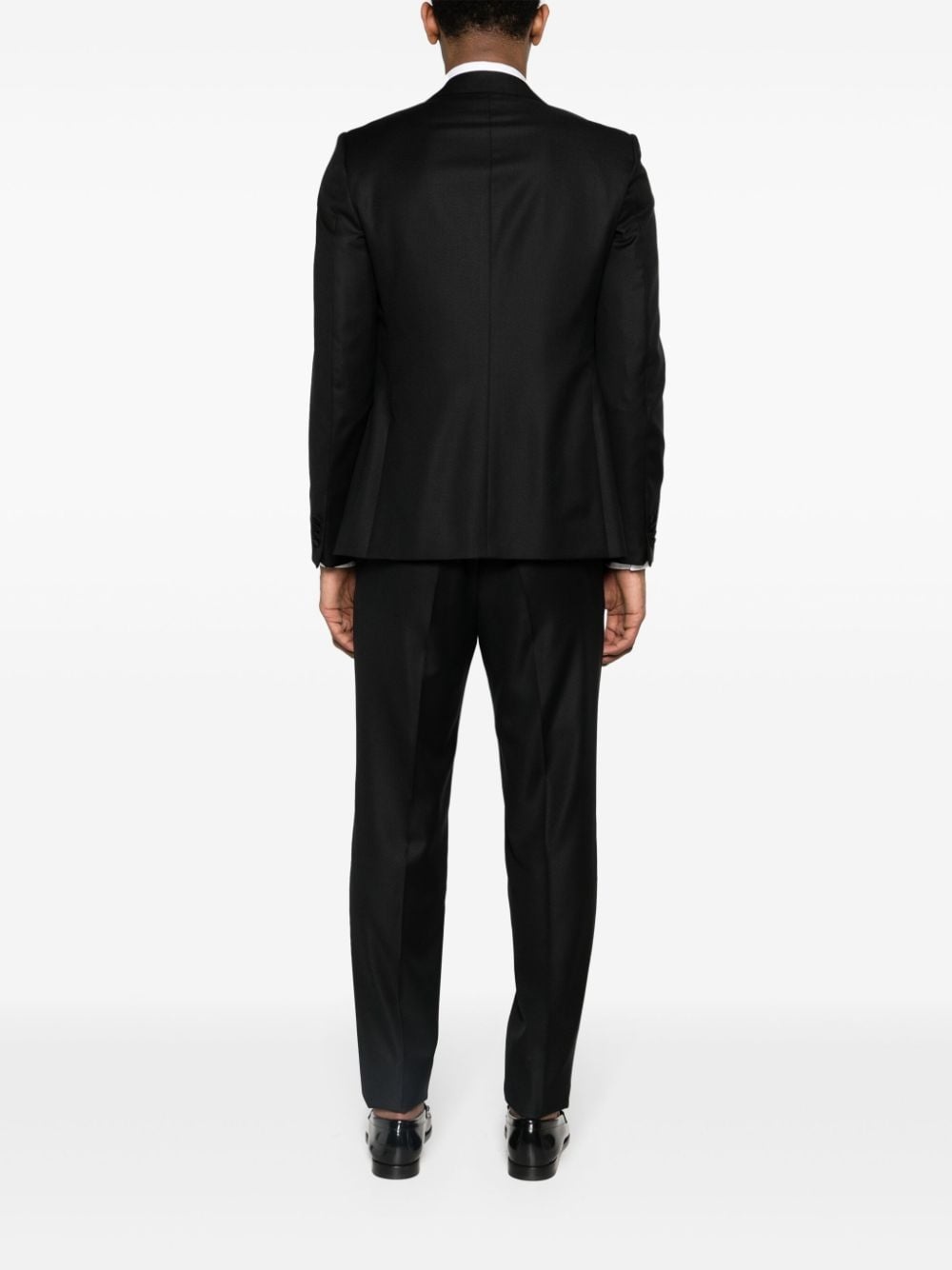single-breasted wool suit - 4