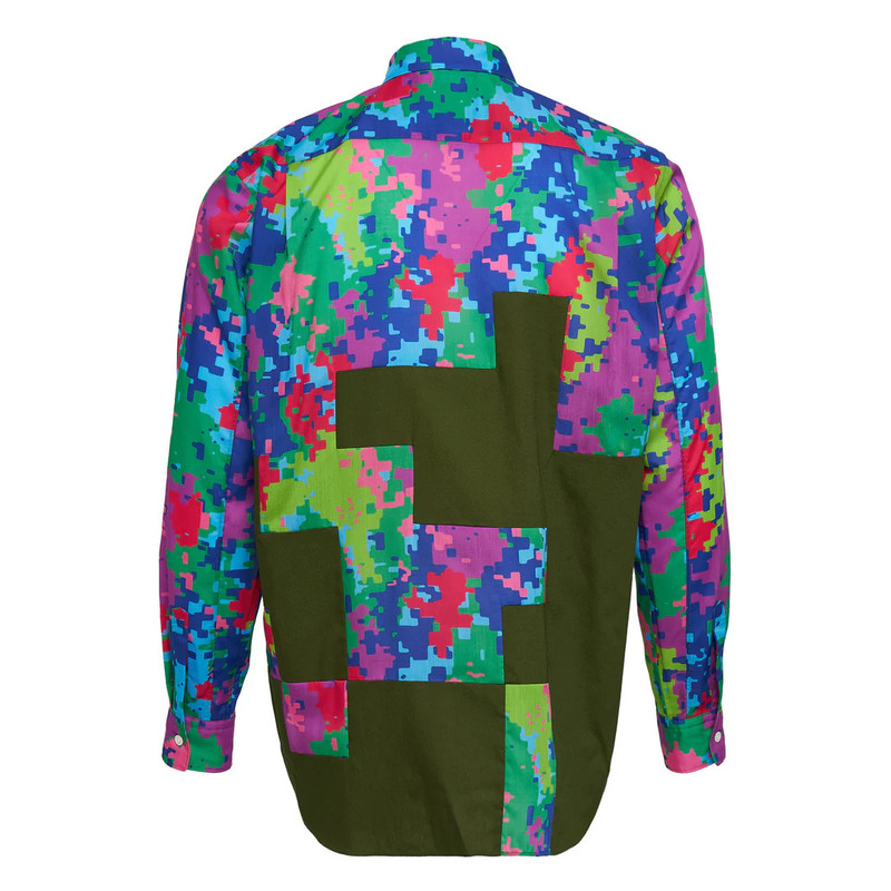 Comme des Garçons Homme Plus Camo Pattern Print Long Sleeve Shirt outlook