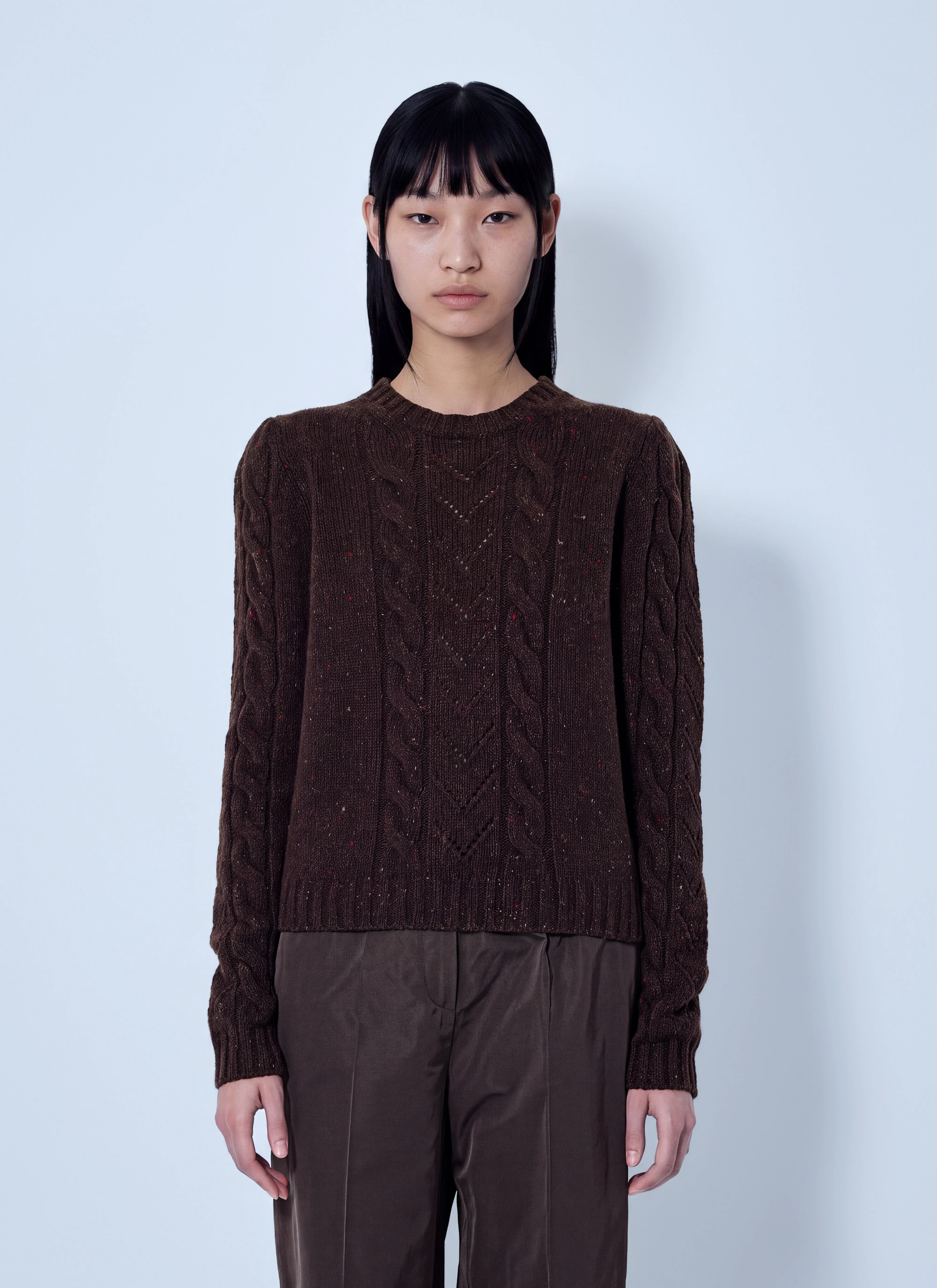 Max Mara Women Cable Knit Sweater - 1