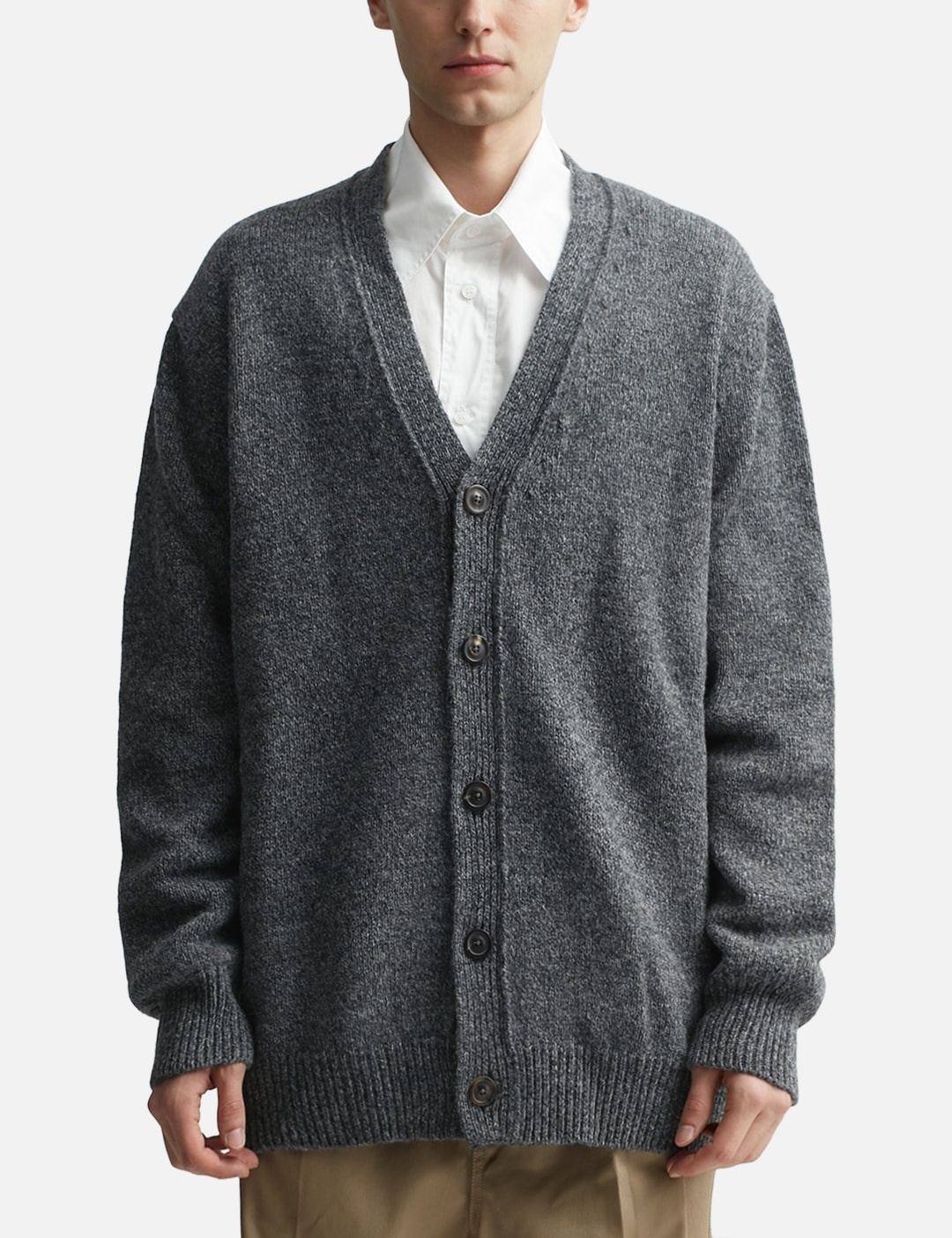SHETLAND WOOL KNIT CARDIGAN - 3