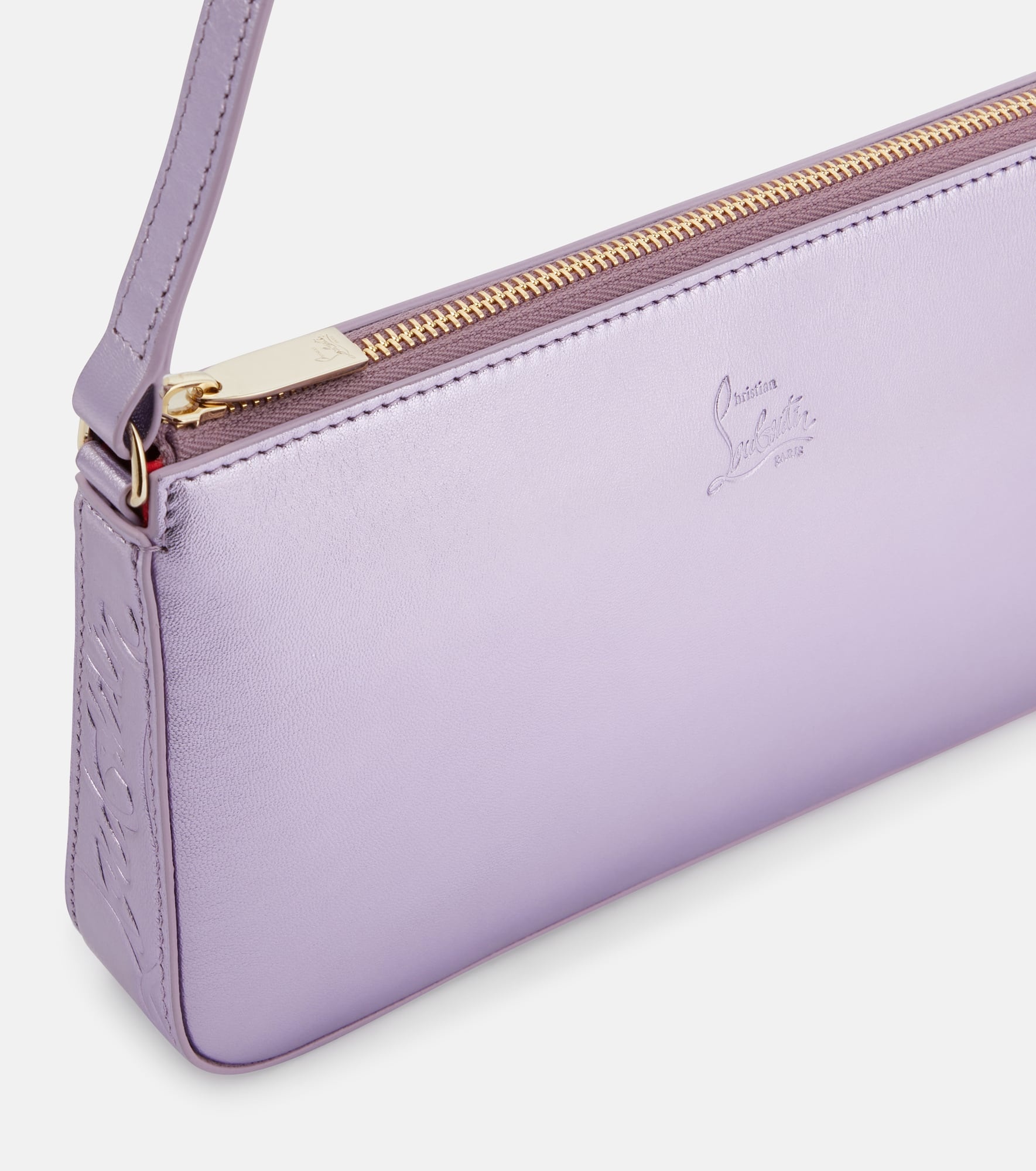 Loubila metallic leather shoulder bag - 6