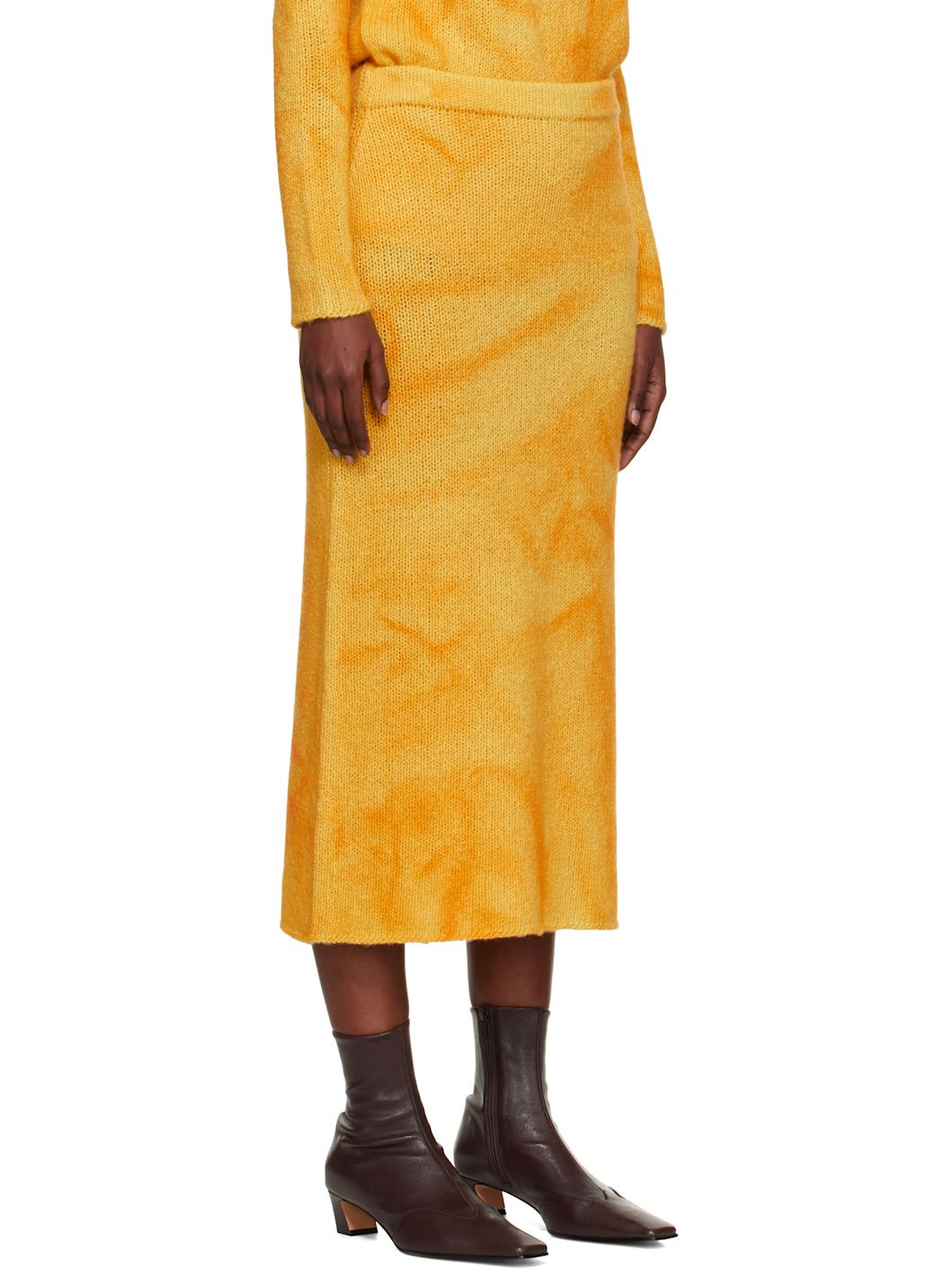 Yellow Dorcas Midi Skirt - 2