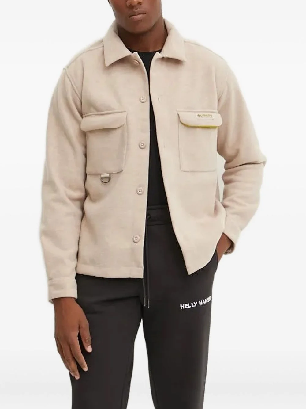 flap-pockets shirt jacket - 1