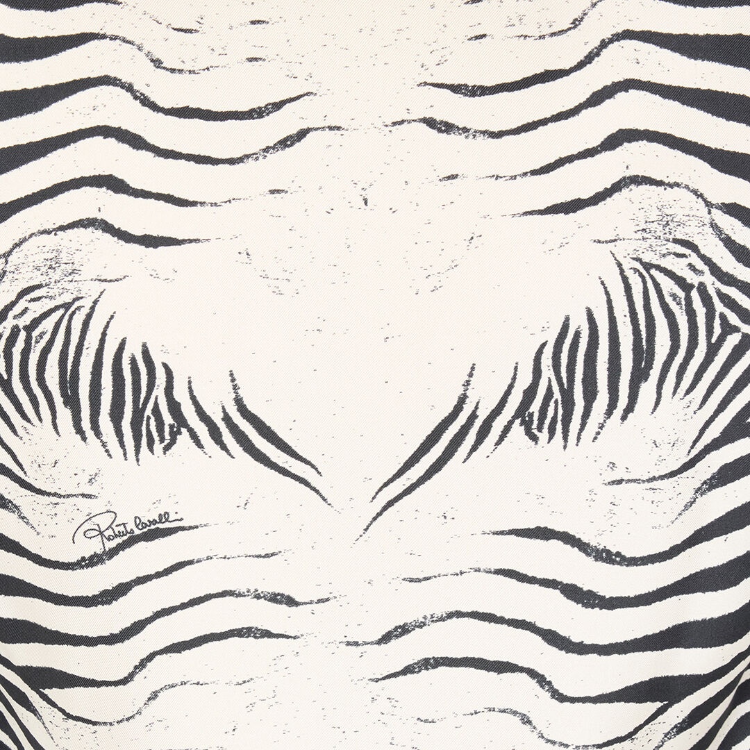 Zebra-Print Silk Shirt - 5