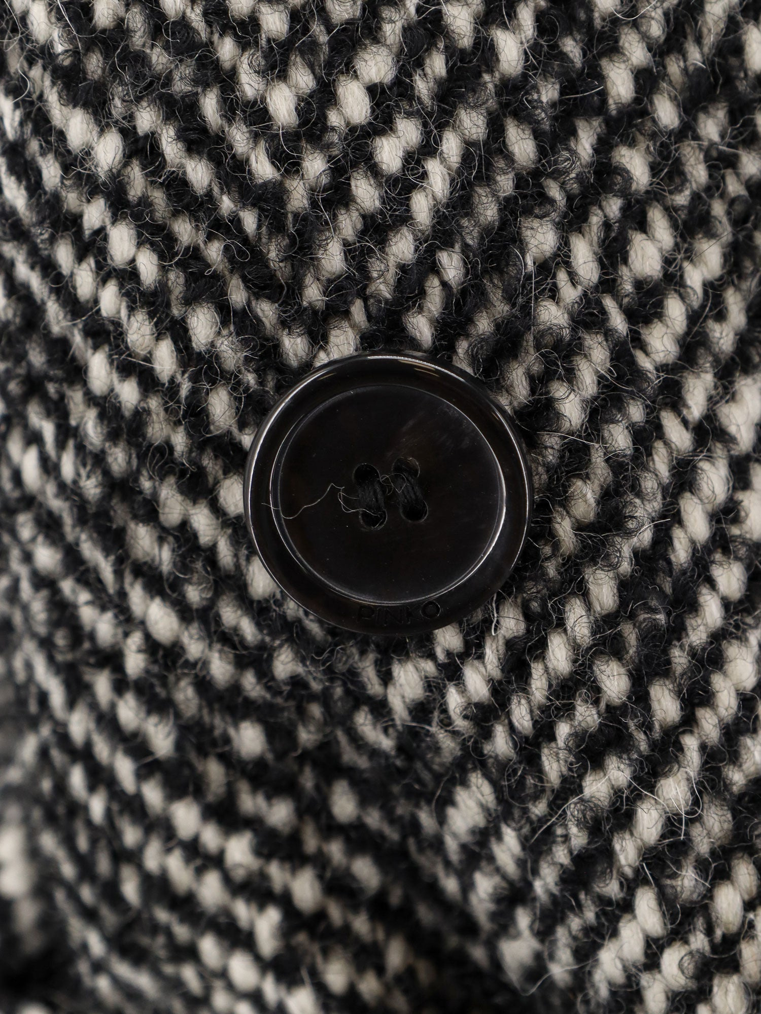 Pinko Carrube Chevron Cloth Coat - 3