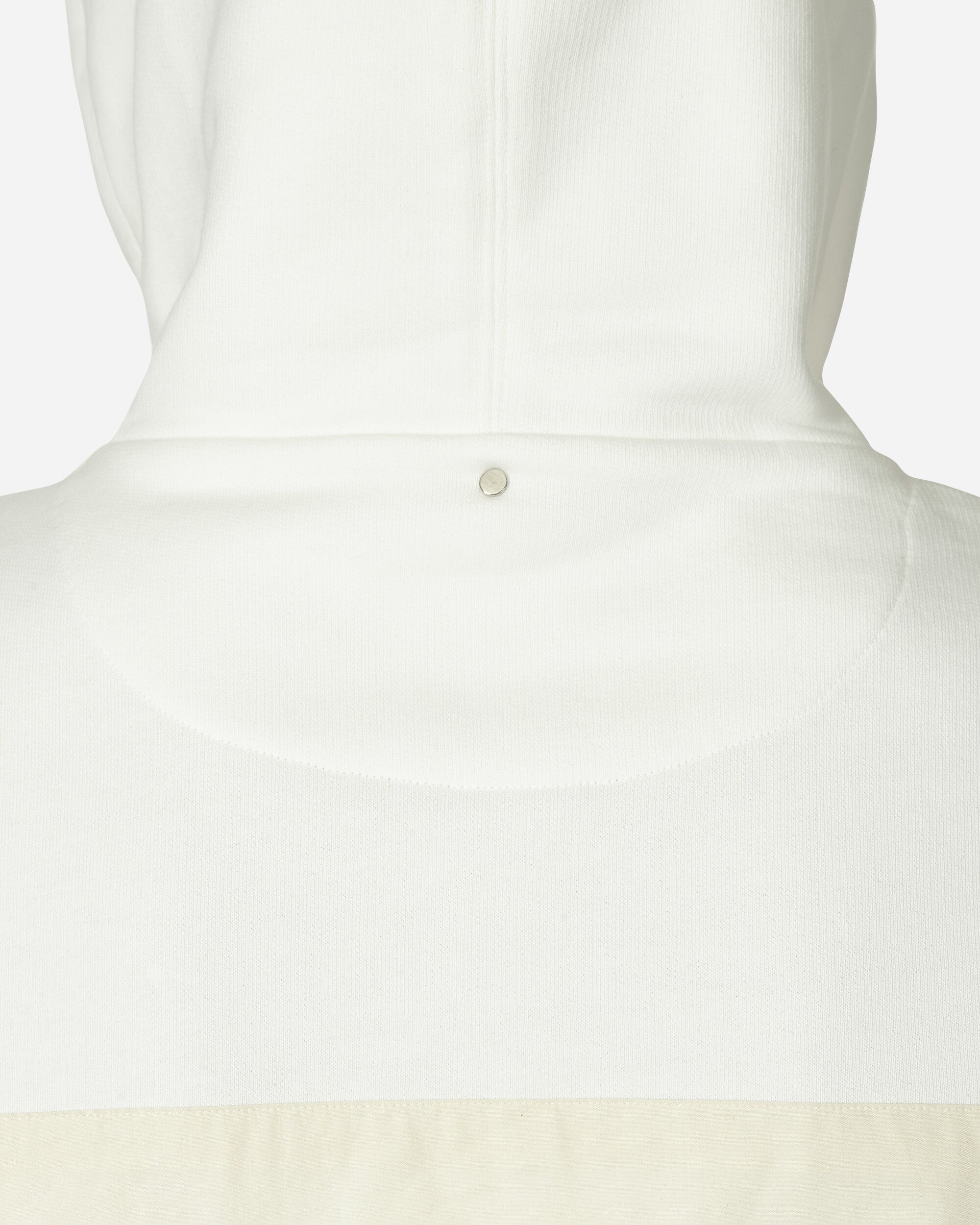 ★OAMC★ Denali Logo Drawstring Hood Off White 23A28OAY19COT OAMC Denali Hooded Sweatshirt White | slamjam | REVERSIBLE
