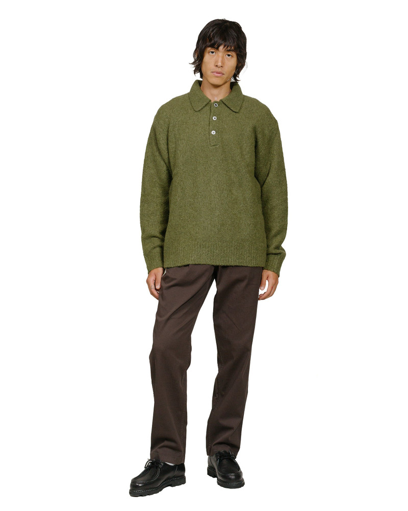 Rasmus Relaxed Brushed Polo Ivy Green 4