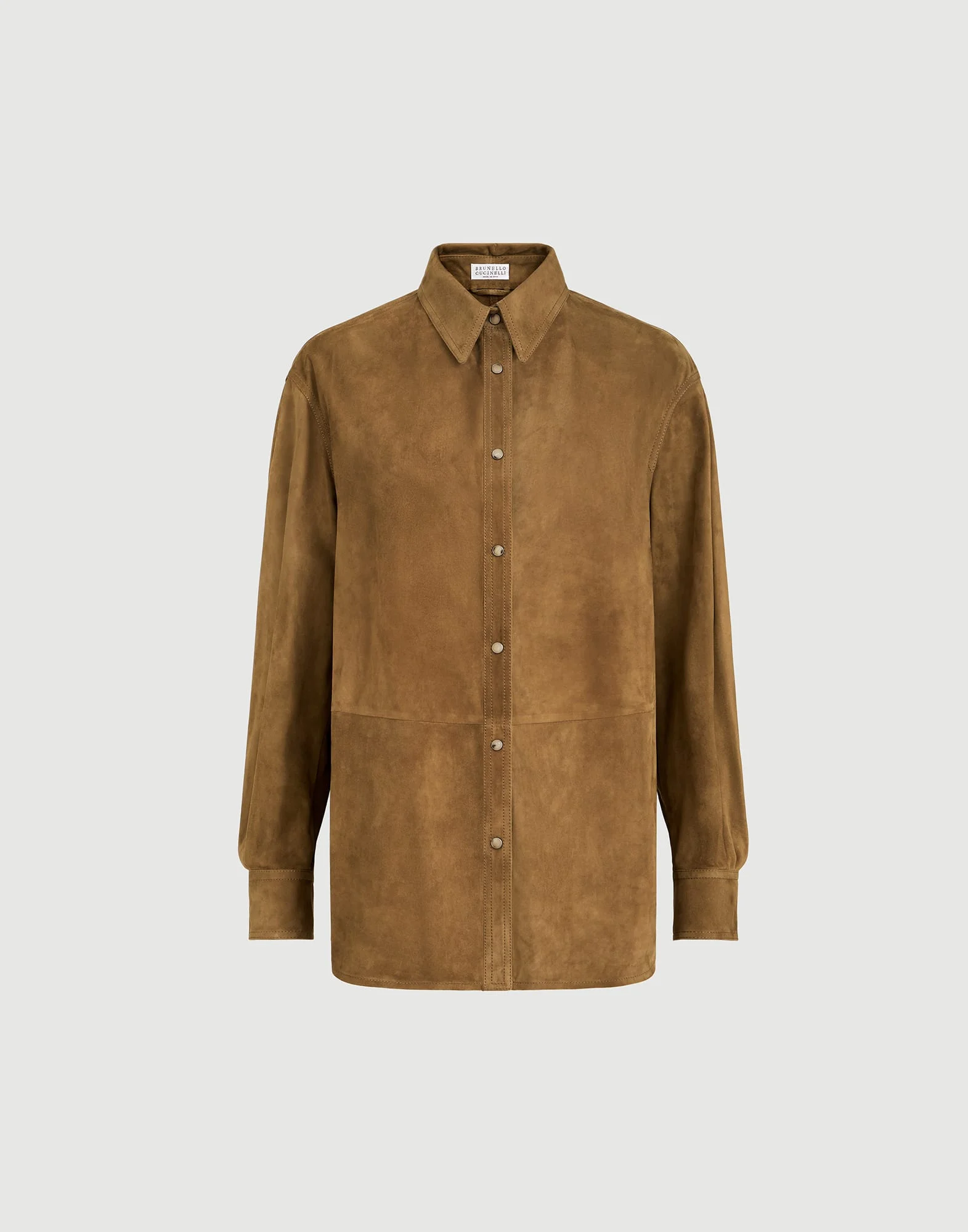 Suede shirt with monili - 1