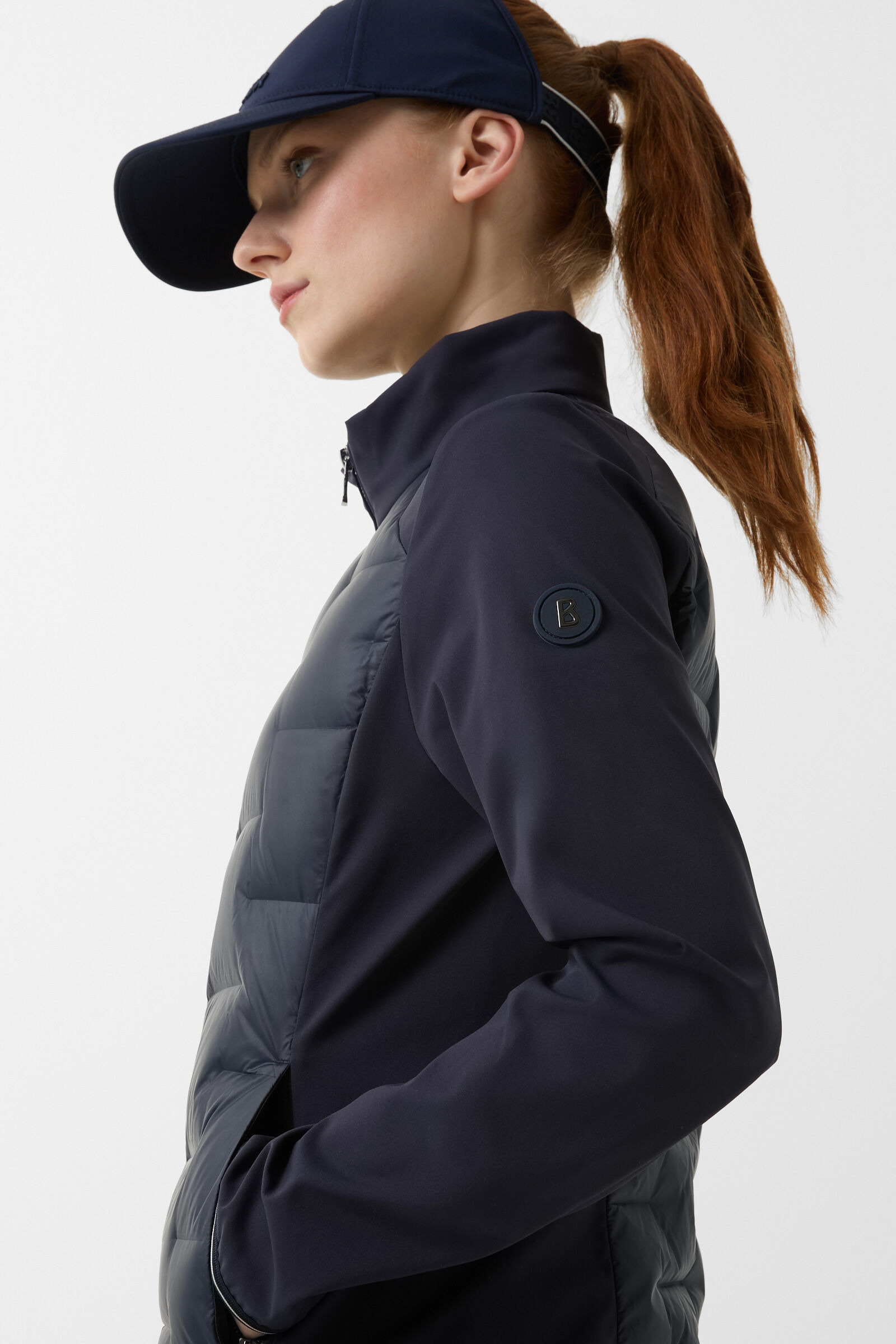 Loria hybrid down jacket in Navy blue - 6