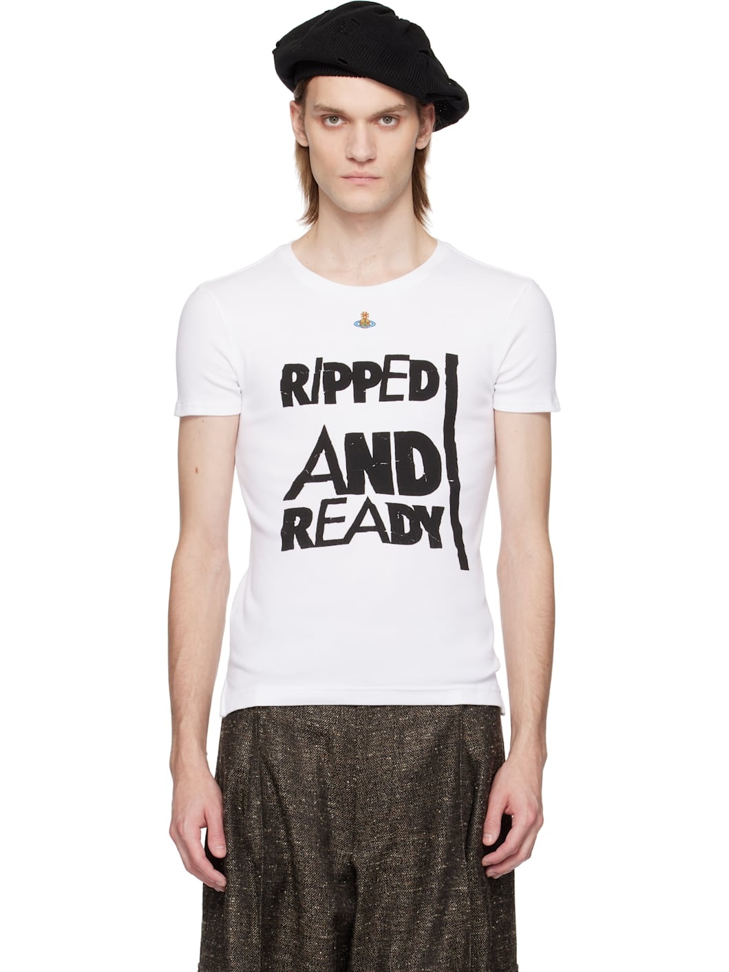 White 'Ripped & Ready' Peru T-shirt - 1