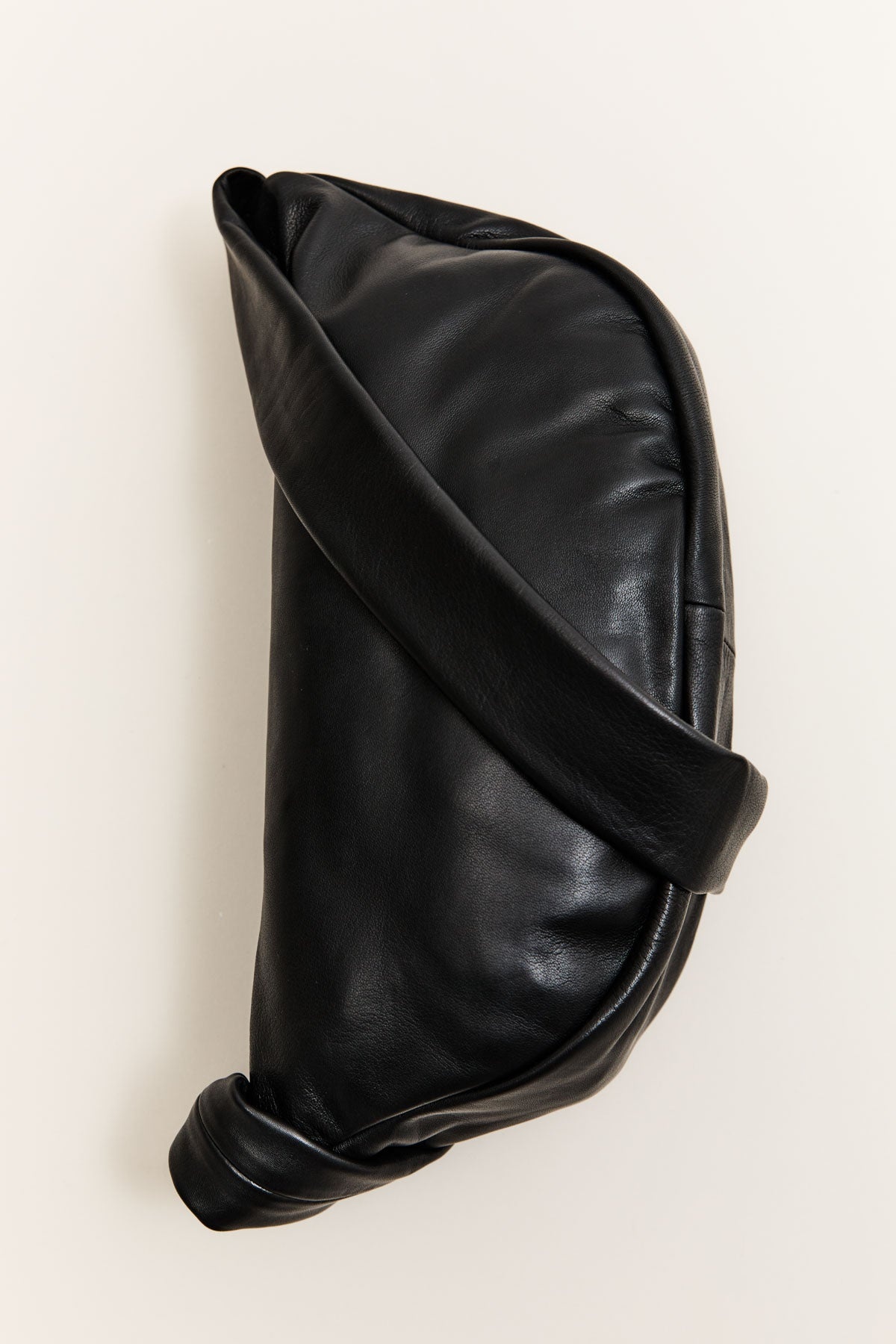 Soft Crescent Bag - Black - 2