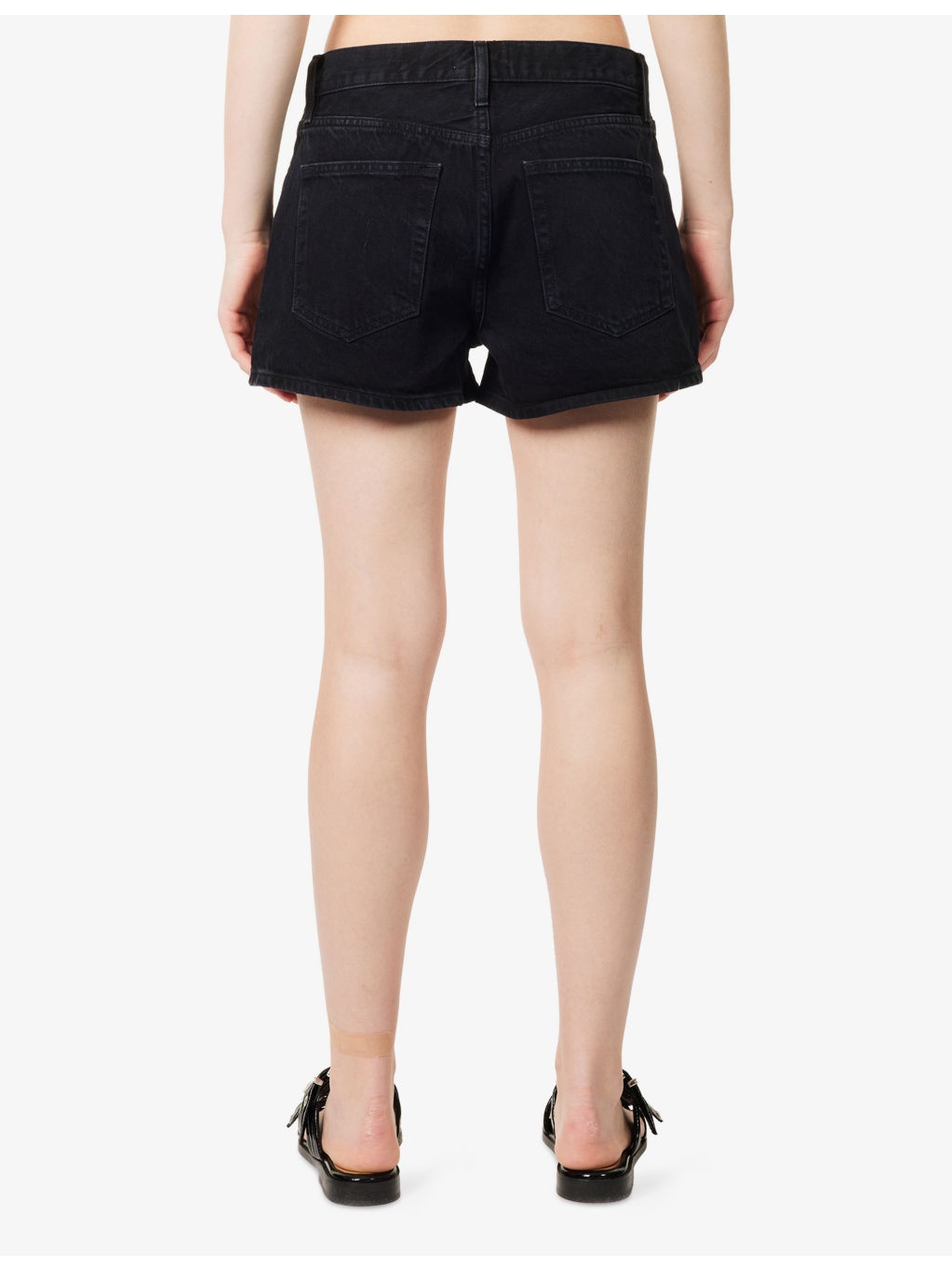 The Hang Mid-Rise Denim Shorts - 4