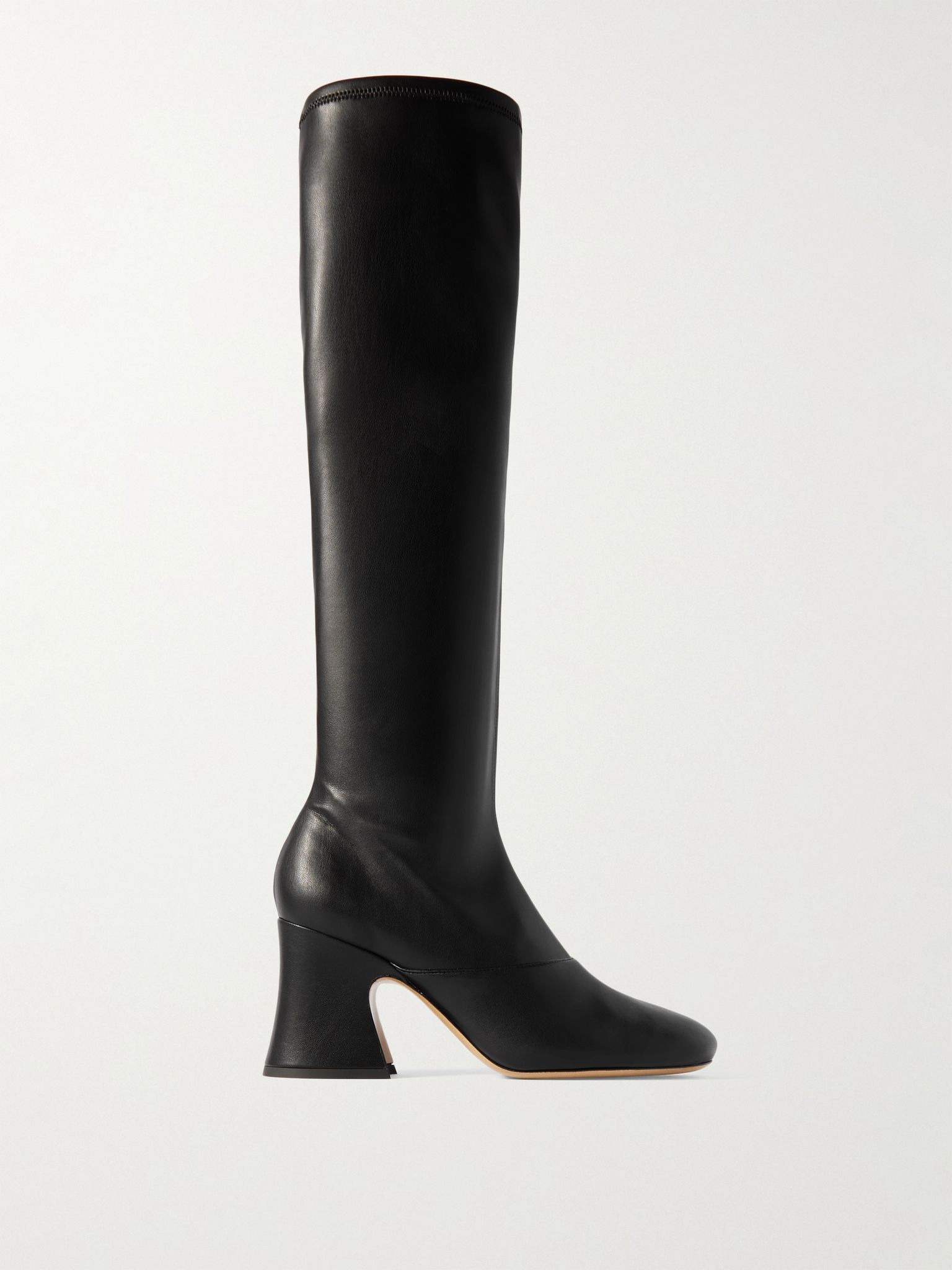 Janis leather knee boots Black - 1