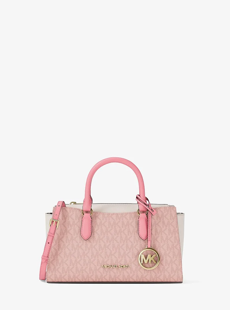 Arden Small Color-Block Signature Logo Messenger Bag - 1