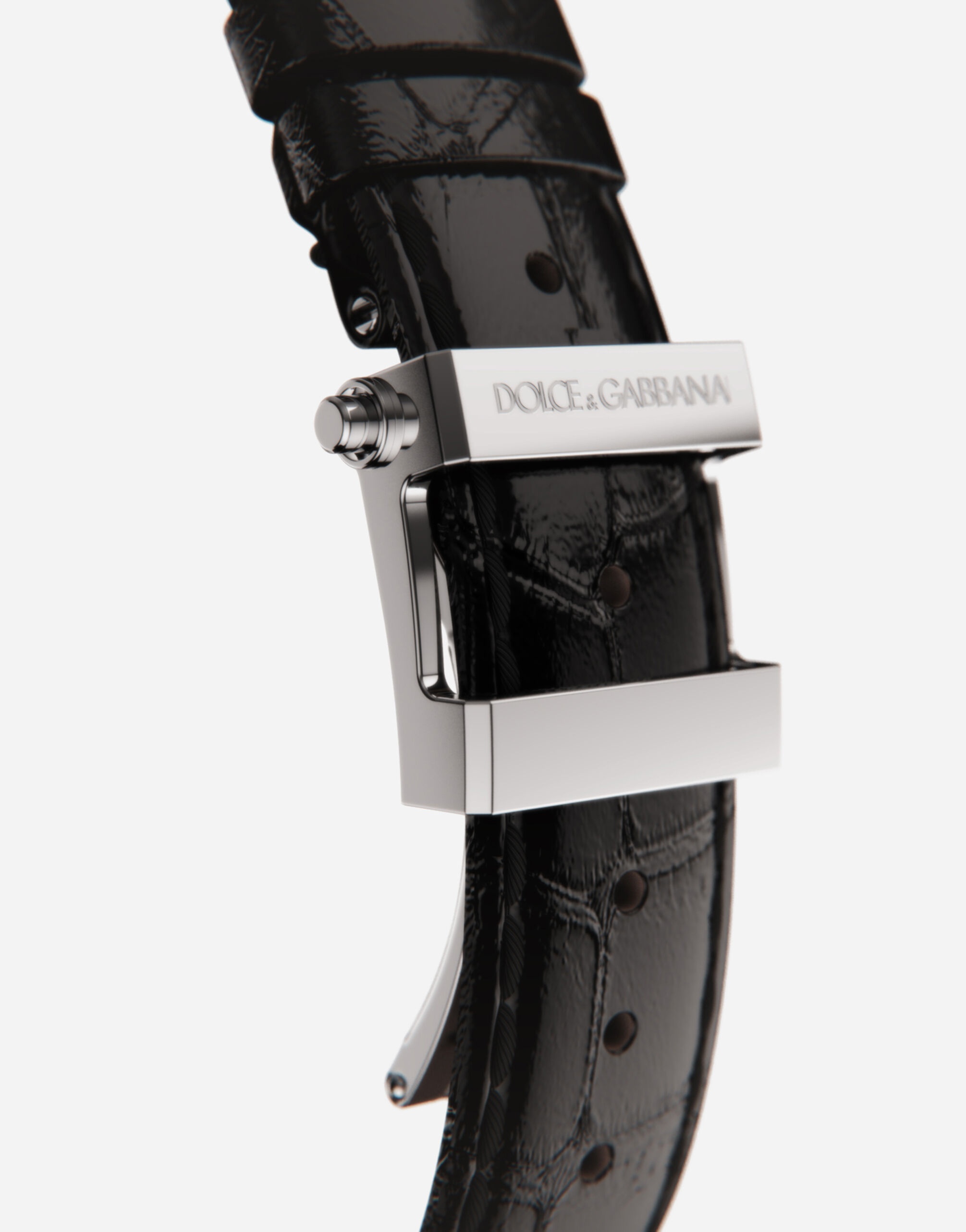 DG7 watch in steel with black mother of pearl - 4