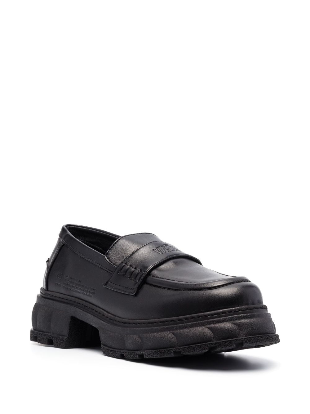 Quantum Apple debossed-logo loafers - 2
