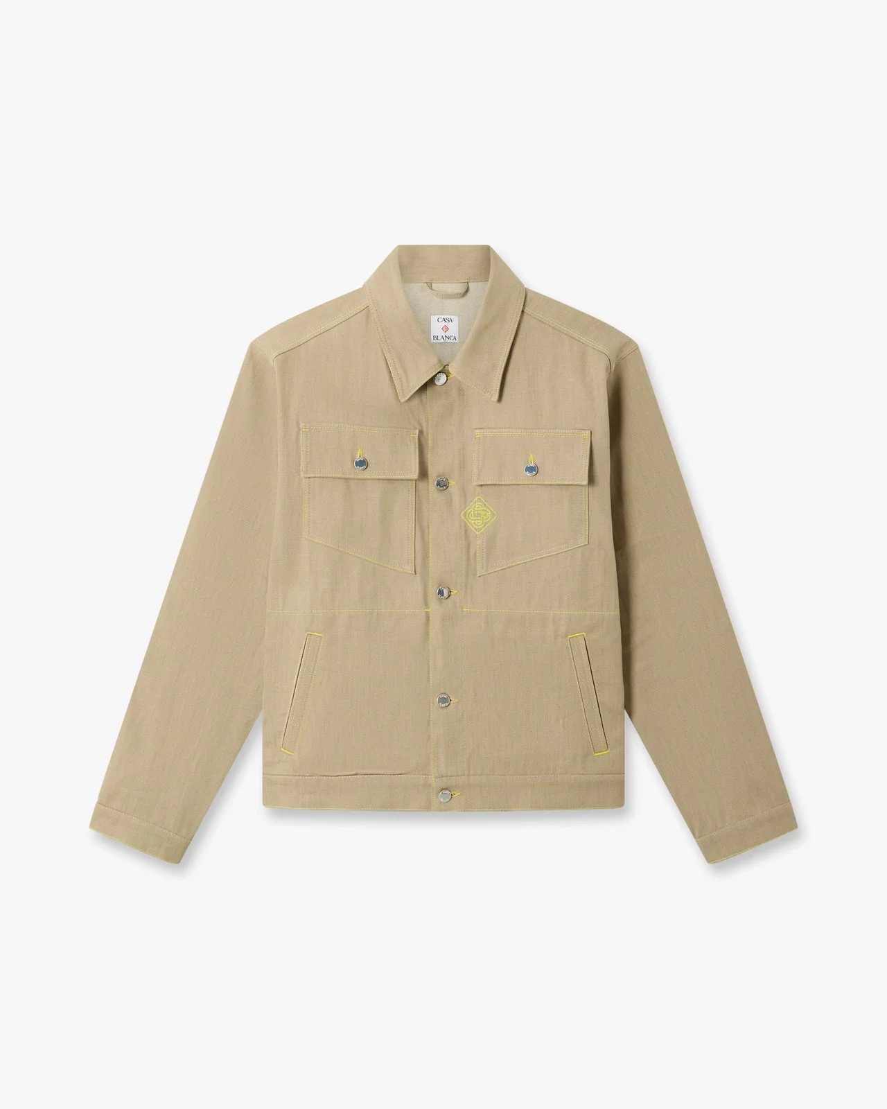 Beige Desert Canvas Denim Jacket - 1